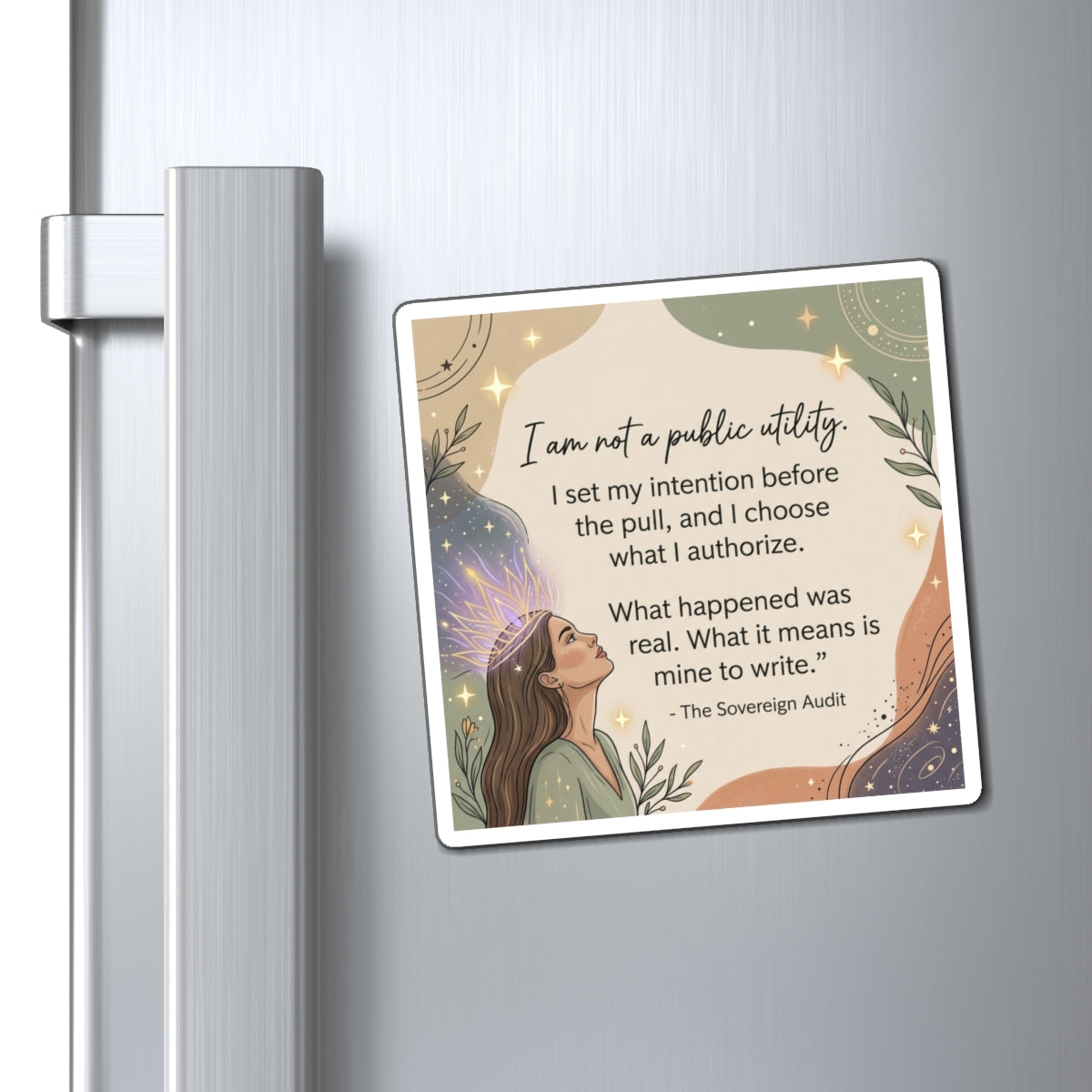 I Am Not a Public Utility Inspirational Quote Magnet