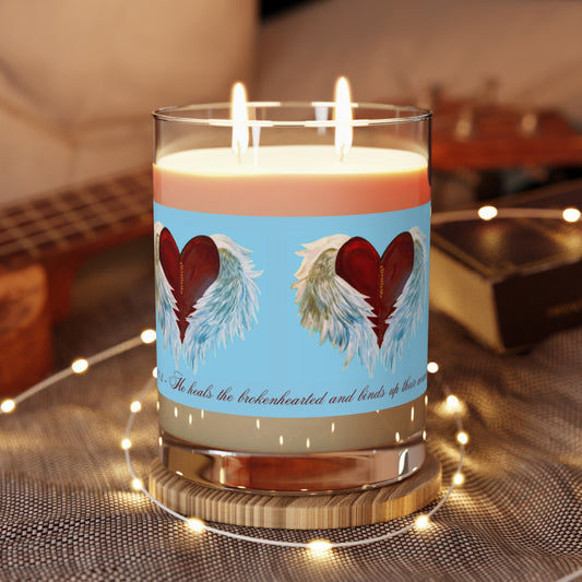 Wing Light Art Designs Healing Heart Scented Candle - Full Glass, 11oz