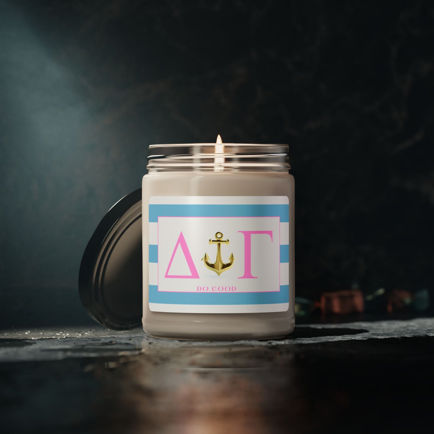 Delta Gamma Sorority House Soy Wax Candle, Greek Life Gift Candle, Gift For Sorority Girl, College Move-In Gift, Eco Friendly 9oz. Candle