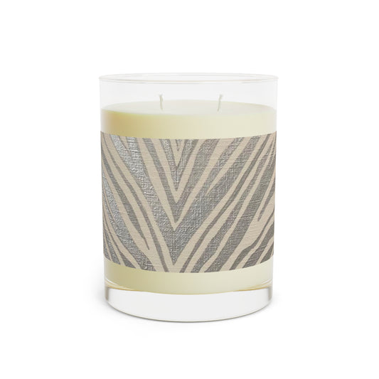 Silver Zebra Scented Candle - Full Glass, 11oz