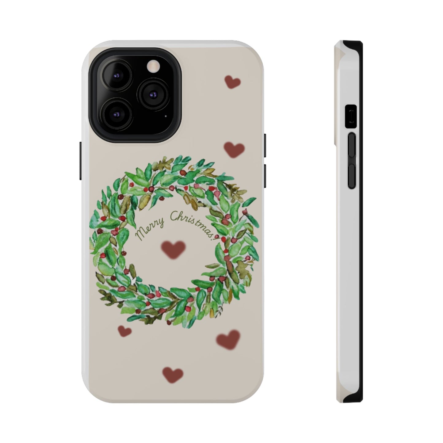 Merry Christmas Phone Case for iPhone 16, 16 Plus, 16 Pro 16 Pro Max, iPhone 15, 15 Plus, 15 Pro 15 Pro Max, Plus 14, 13, 12 and 11 Impact-Resistant Cases