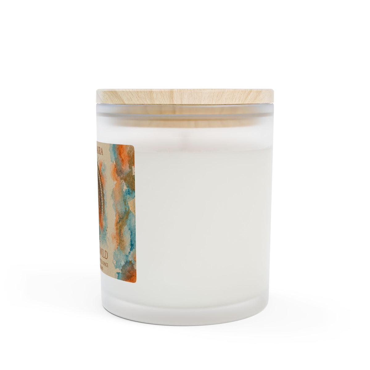 The Sovereign Audit™ Sacral Chakra Frosted Glass Candle — "Sovereign Wild" 11oz Aromatic Meditation Candle