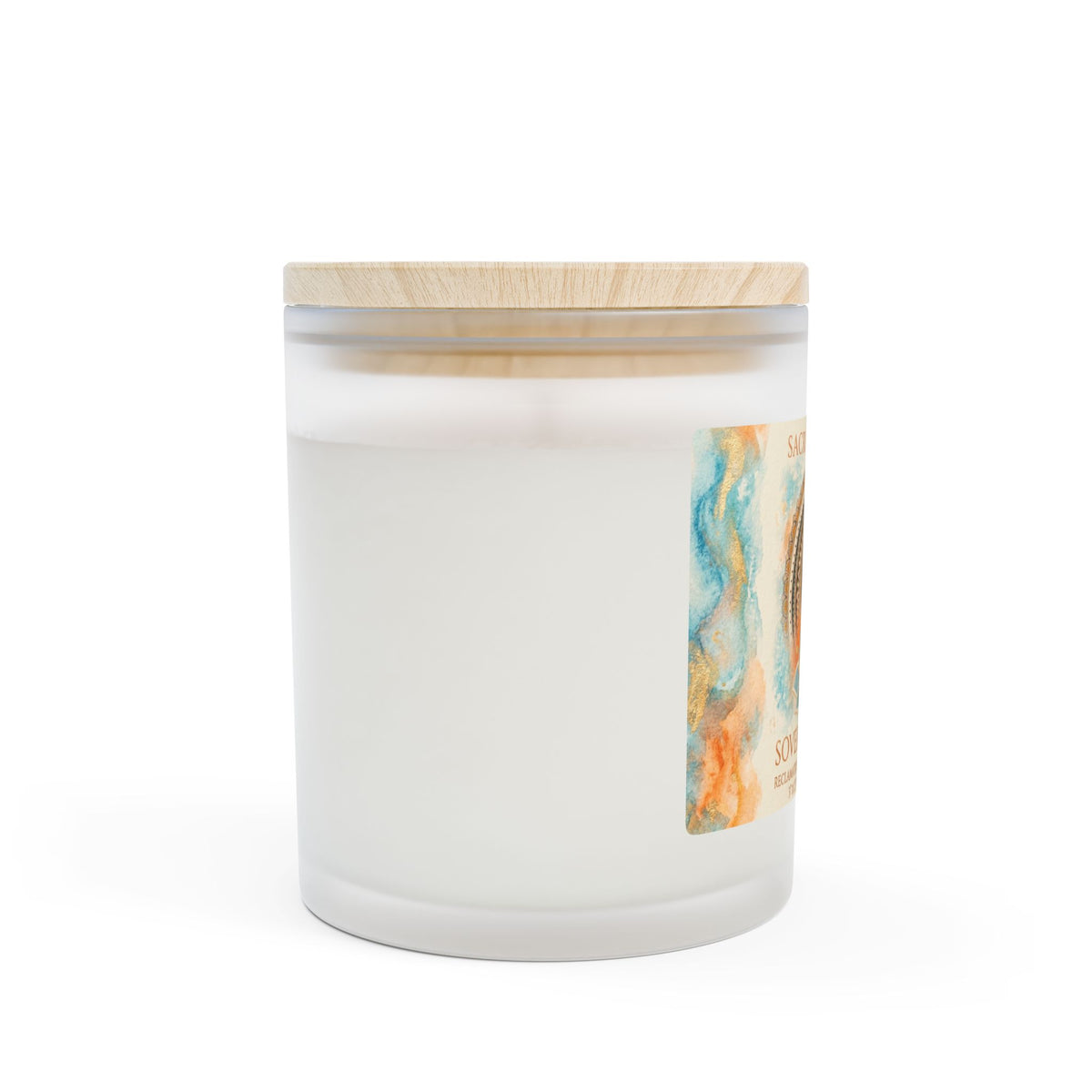 The Sovereign Audit™ Sacral Chakra Frosted Glass Candle — "Sovereign Wild" 11oz Aromatic Meditation Candle