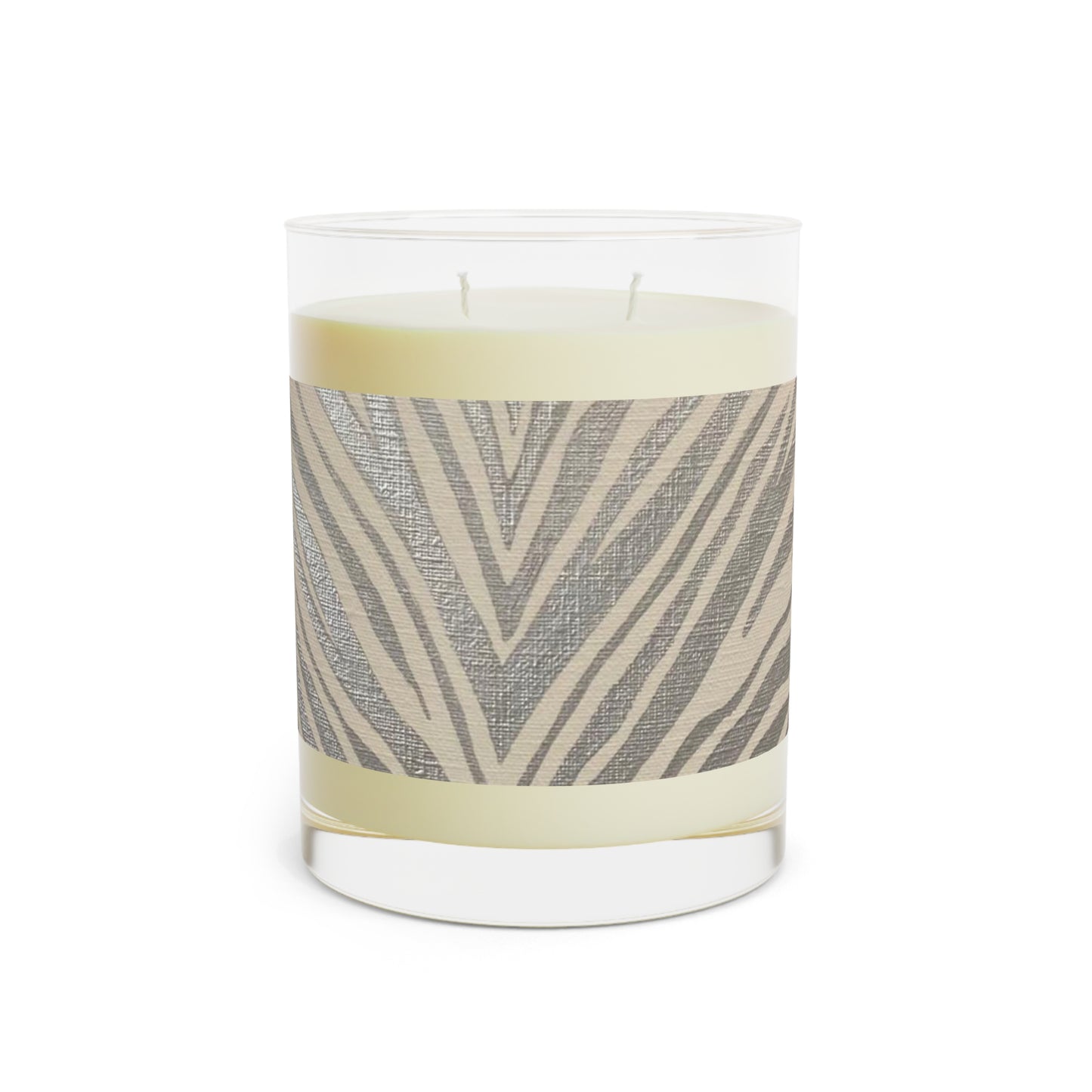 Silver Zebra Scented Candle - Full Glass, 11oz