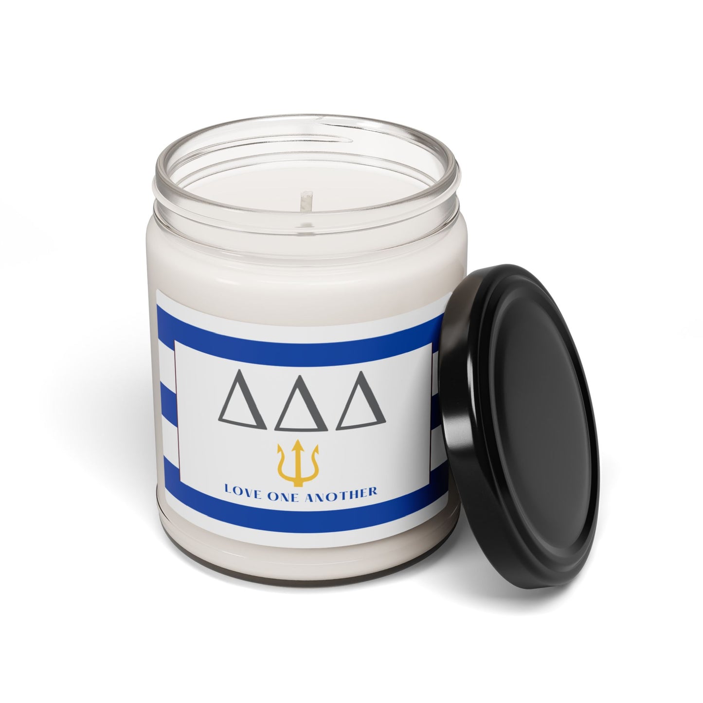 Tri Delta // Sorority 9 oz Hand Poured All Natural Soy Candles // Personalized Option // Choose Your Scent // Greek Letters Scented Soy Candle, 9oz