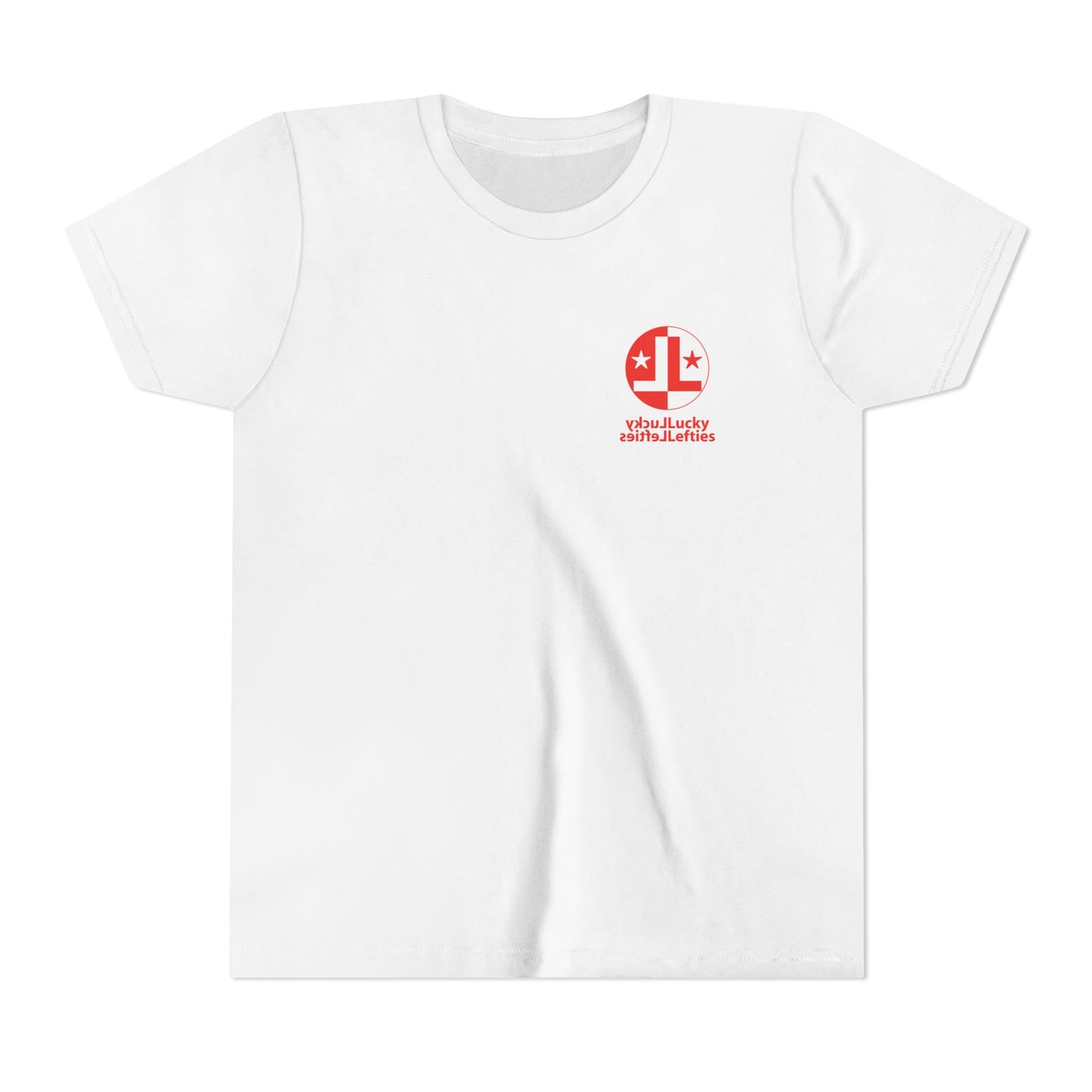 Youth Tee - Red 'Lucky Lefties' Logo Graphic