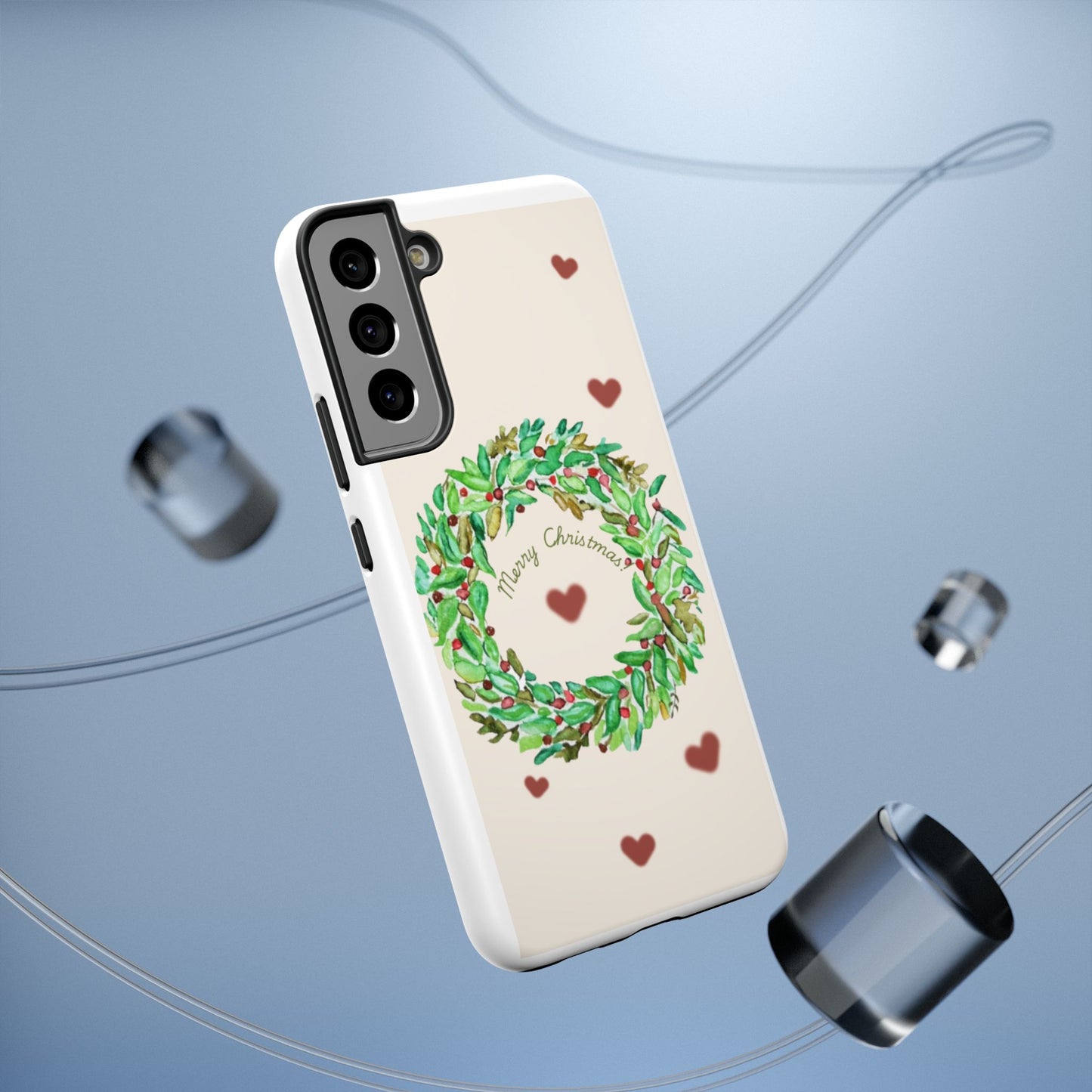 Merry Christmas Phone Case for iPhone 16, 16 Plus, 16 Pro 16 Pro Max, iPhone 15, 15 Plus, 15 Pro 15 Pro Max, Plus 14, 13, 12 and 11 Impact-Resistant Cases