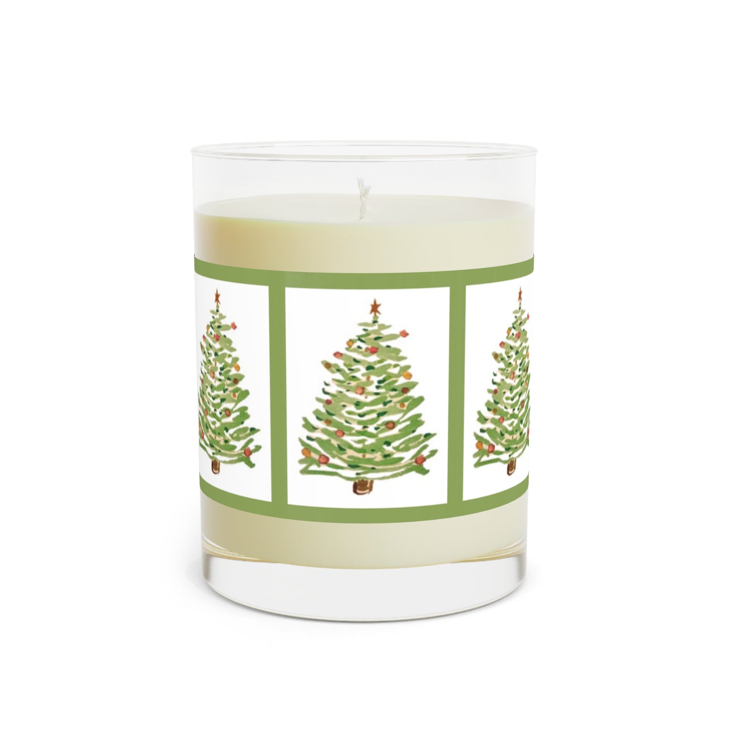 Wing Light Art Designs Whimsical Holiday Trees Scented Candle - Full Glass, 11oz