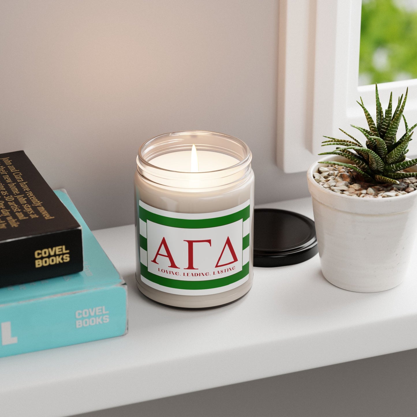 Alpha Gamma Delta Smells Like Sorority House Soy Wax Candle, Greek Life Gift Candle, Gift For Sorority Girl, College Move-In Gift, Eco Friendly 9oz. Candle Scented Soy Candle, 9oz