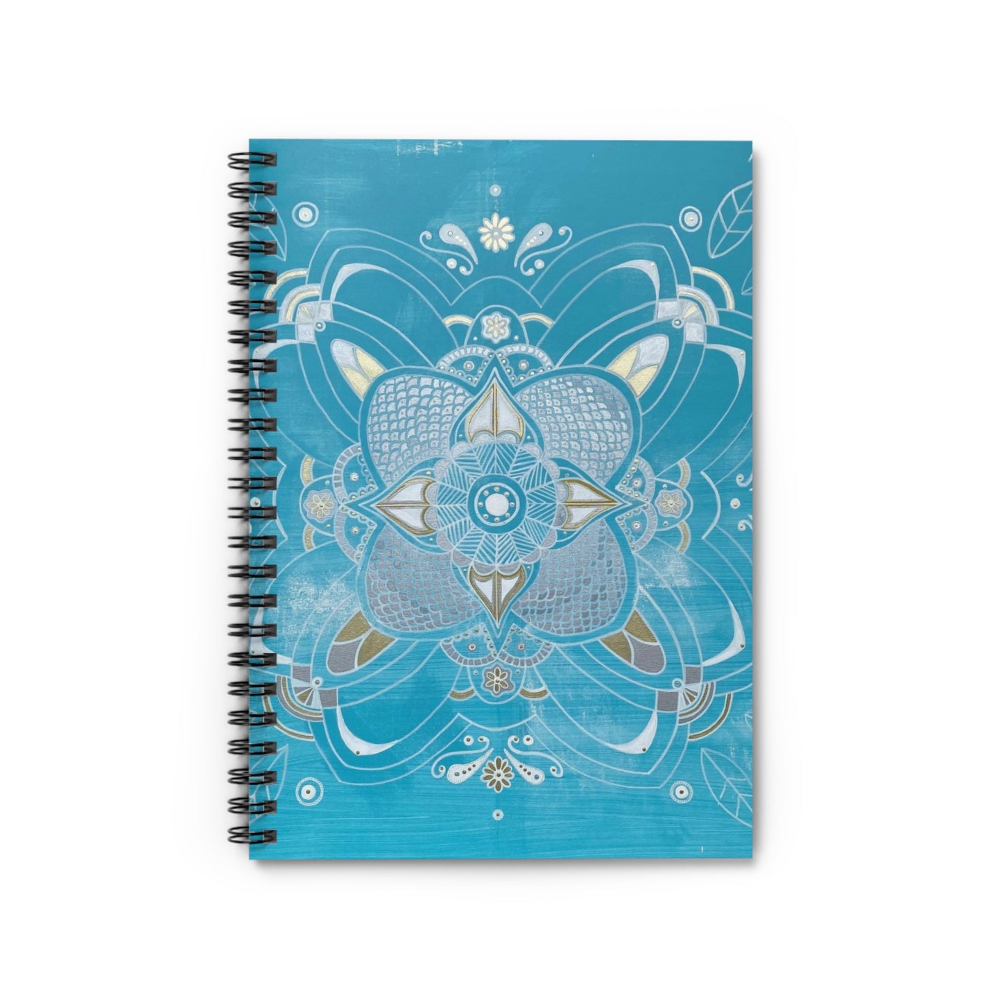 The Sovereign Audit™ Manifestation GRATITUDE JOURNAL | Daily Journal | Affirmation Journal I Gratitude Journal Mindfulness Blue Mandala Spiral Notebook - Ruled Line