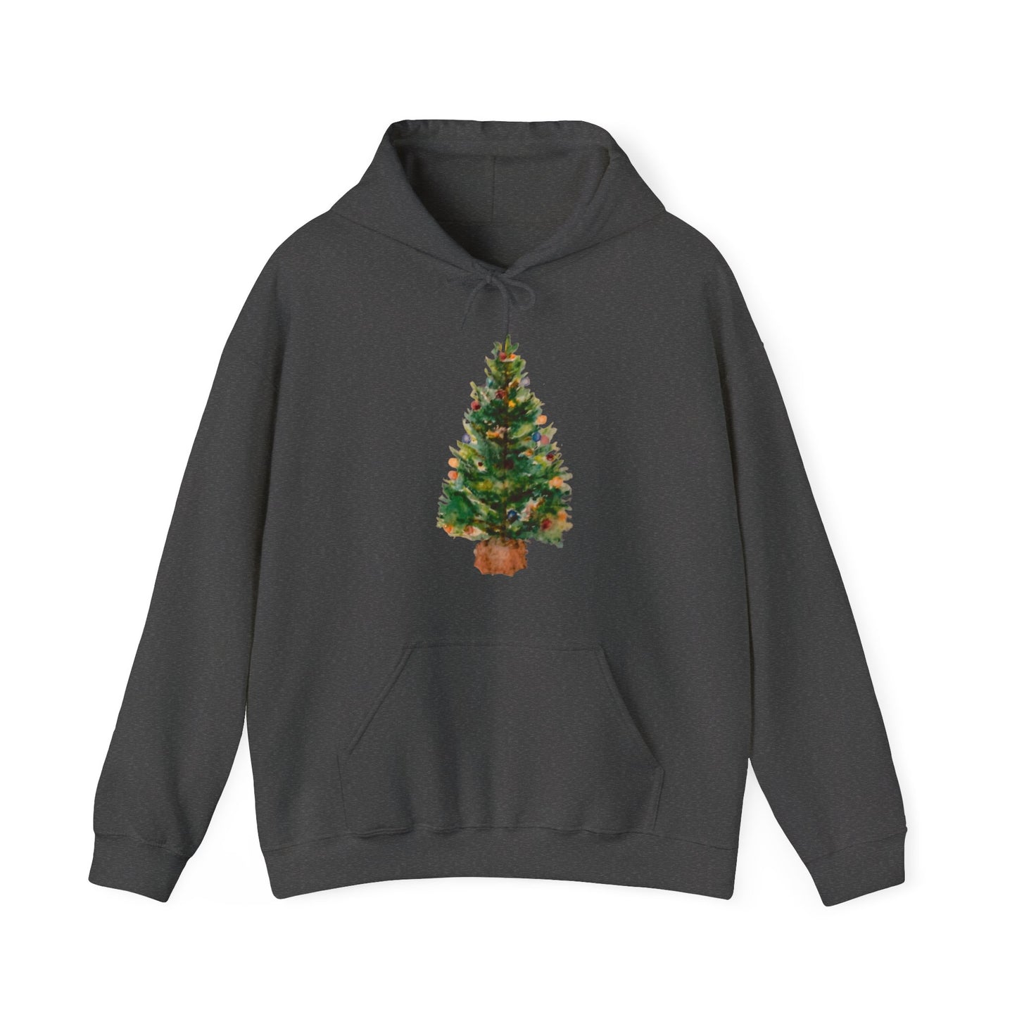 Green Tree Christmas Hoodıe, Christmas Sweater, Christmas Crewneck, Christmas Tree Sweatshirt, Holiday Sweaters for Women, Winter Sweatshirt Antique Christmas Tree Unisex Heavy Blend™ Hooded Sweatshirt