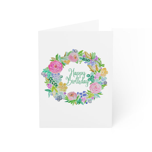 Wing Light Art Designs Happy Birthday Greeting Cards (1, 10, 30, and 50pcs)