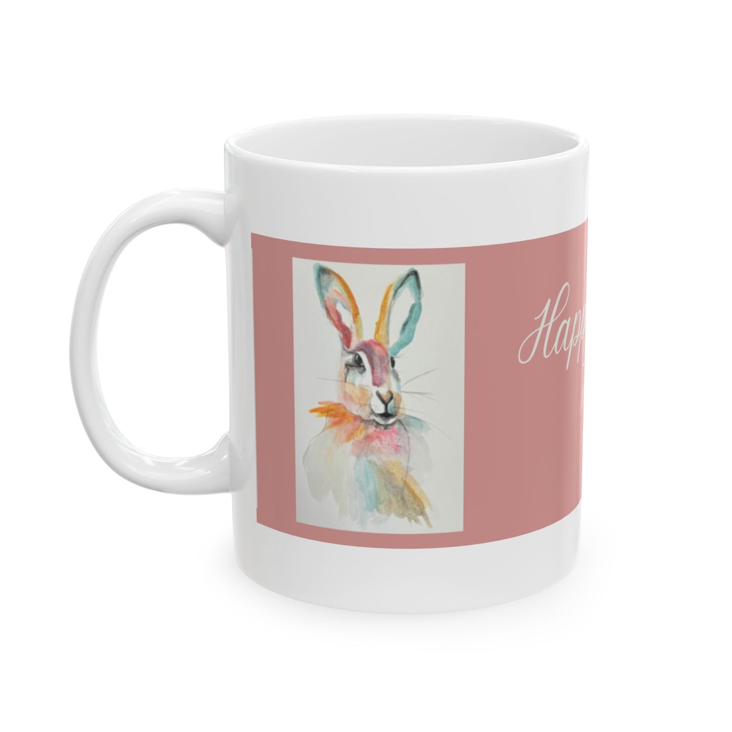 Wing Light Art Designs Christian Verse Easter Bunny Ceramic Mug 11oz