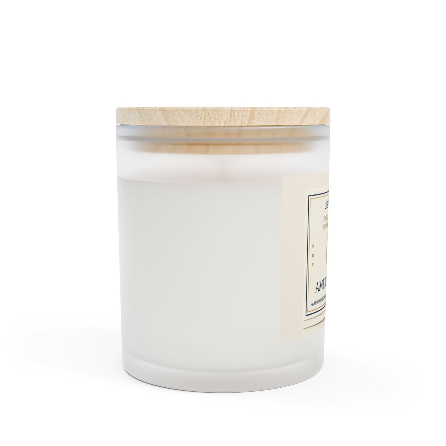 American Legacy Frosted Glass Candle — Liberty & Luxe 11oz Commemorative Scent