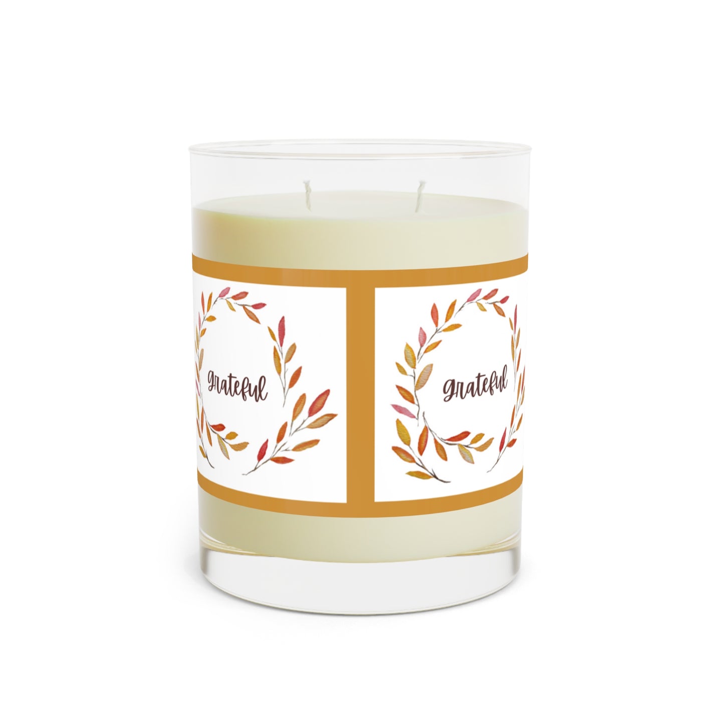 Thanksgiving Candle Favor Thankful/Thanksgiving Table/Fall Candle / Hostess Gift /Candle Favors Thanksgiving Turkeys Scented Candle Grateful Wreaths Thanksgiving Scented Candle