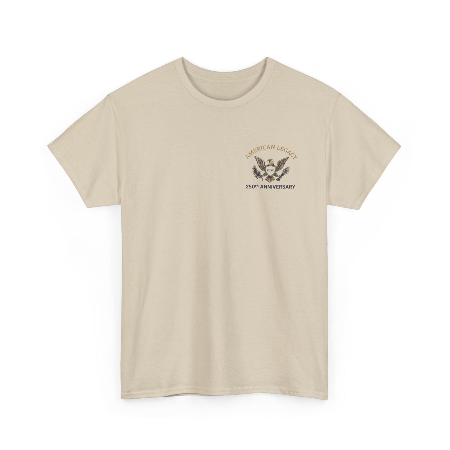 250th 4th of July Commemorative T-Shirt — Vintage Eagle 'Land of Liberty' Graphic Tee