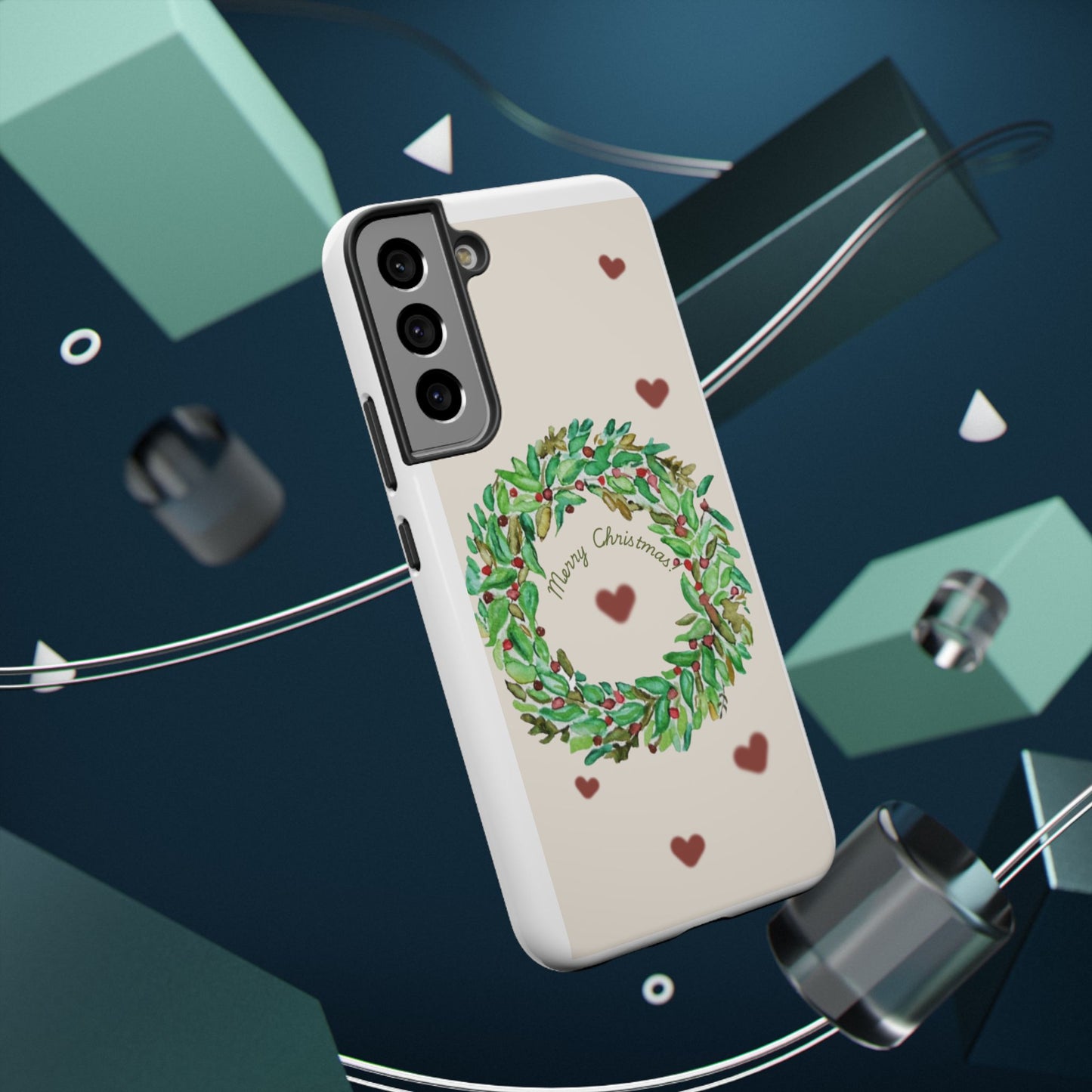 Merry Christmas Phone Case for iPhone 16, 16 Plus, 16 Pro 16 Pro Max, iPhone 15, 15 Plus, 15 Pro 15 Pro Max, Plus 14, 13, 12 and 11 Impact-Resistant Cases