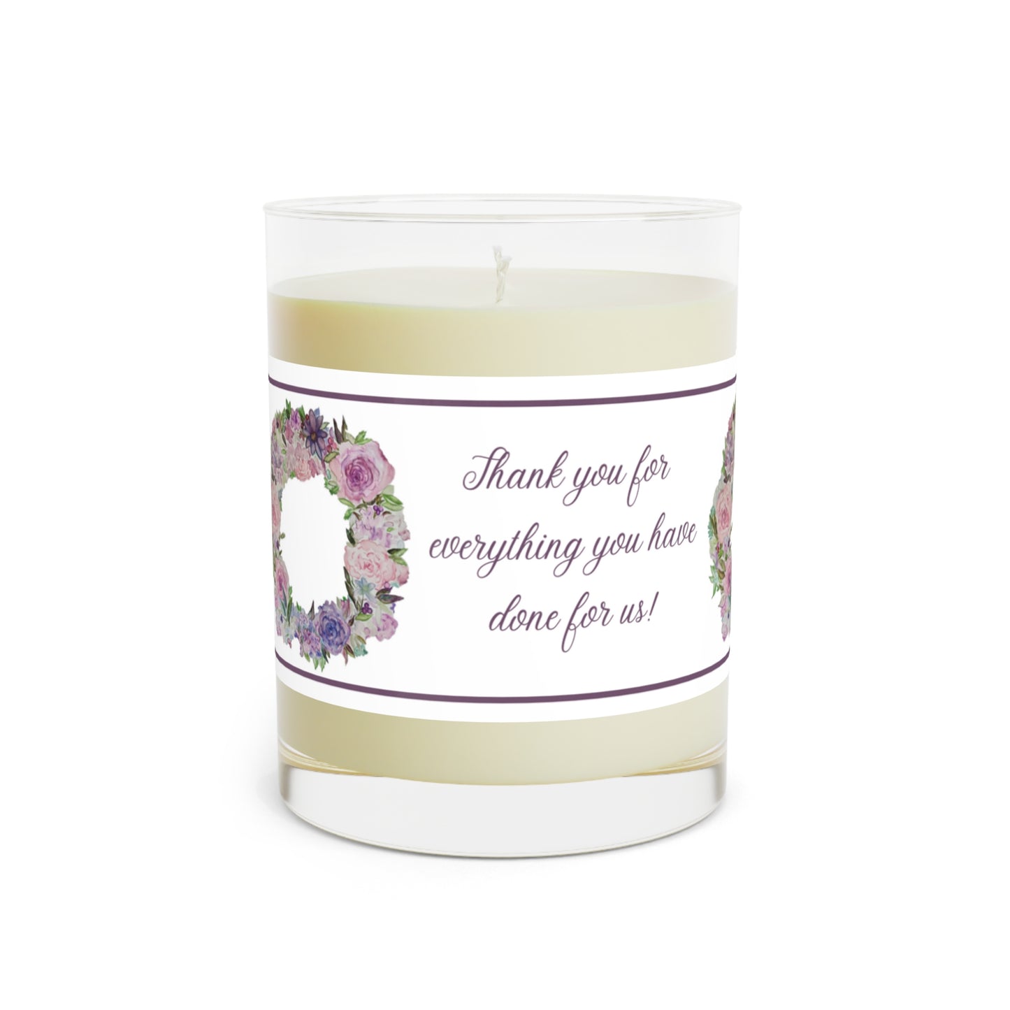 Wing Light Art Designs WE Thank You Teacher Appreciation Scented Candle - Full Glass, 11oz