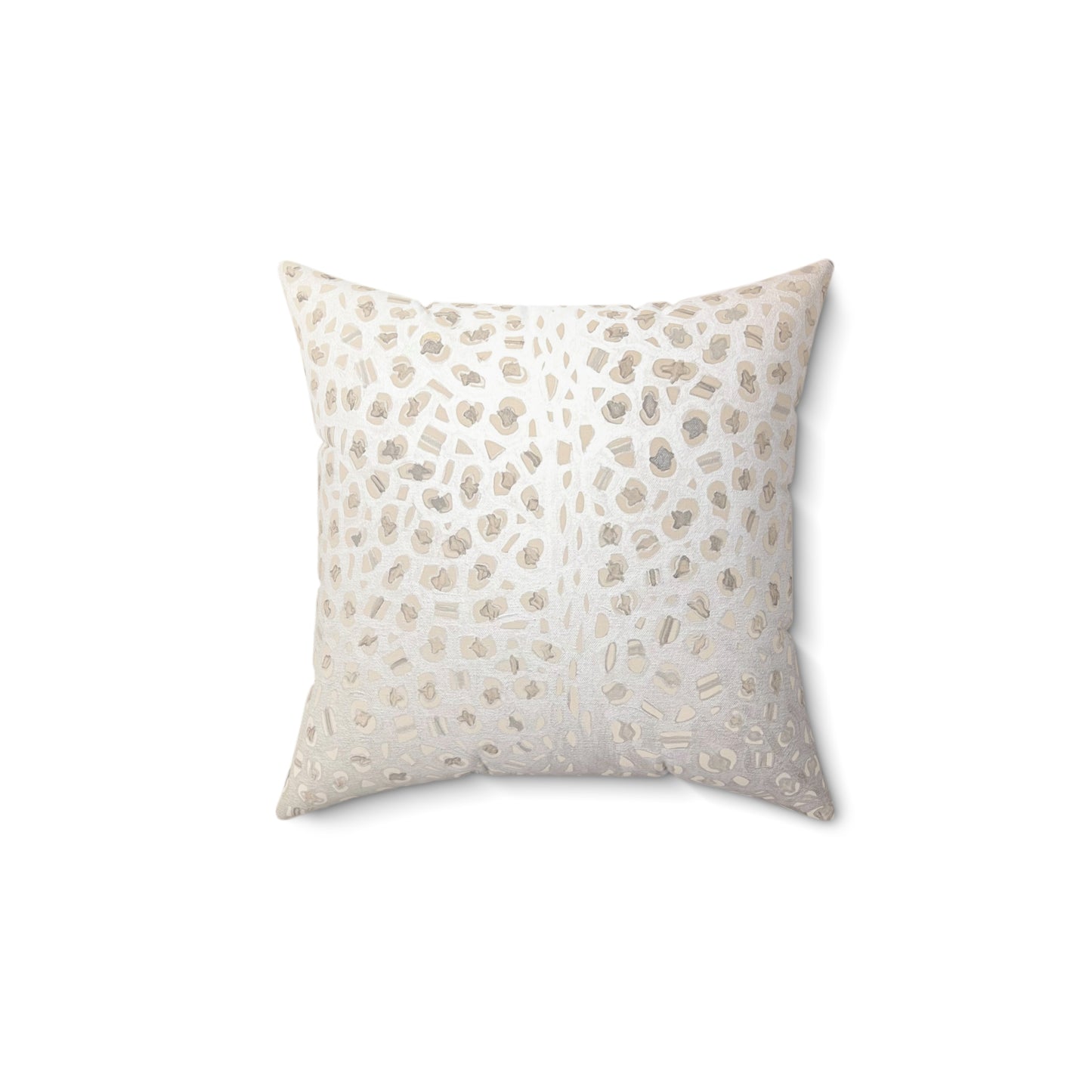 Neutral Leopard Pillow Cover • Animal Print Pillow Cover • Textured Pillow • Designer Pillow • Decorative Pillow • Lumbar Pillow Spun Polyester Square Pillow