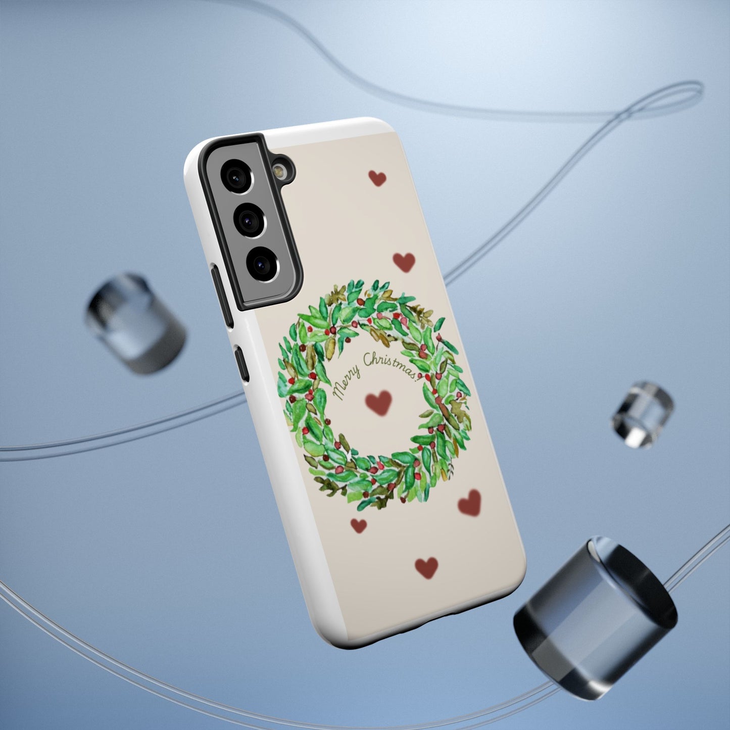 Merry Christmas Phone Case for iPhone 16, 16 Plus, 16 Pro 16 Pro Max, iPhone 15, 15 Plus, 15 Pro 15 Pro Max, Plus 14, 13, 12 and 11 Impact-Resistant Cases