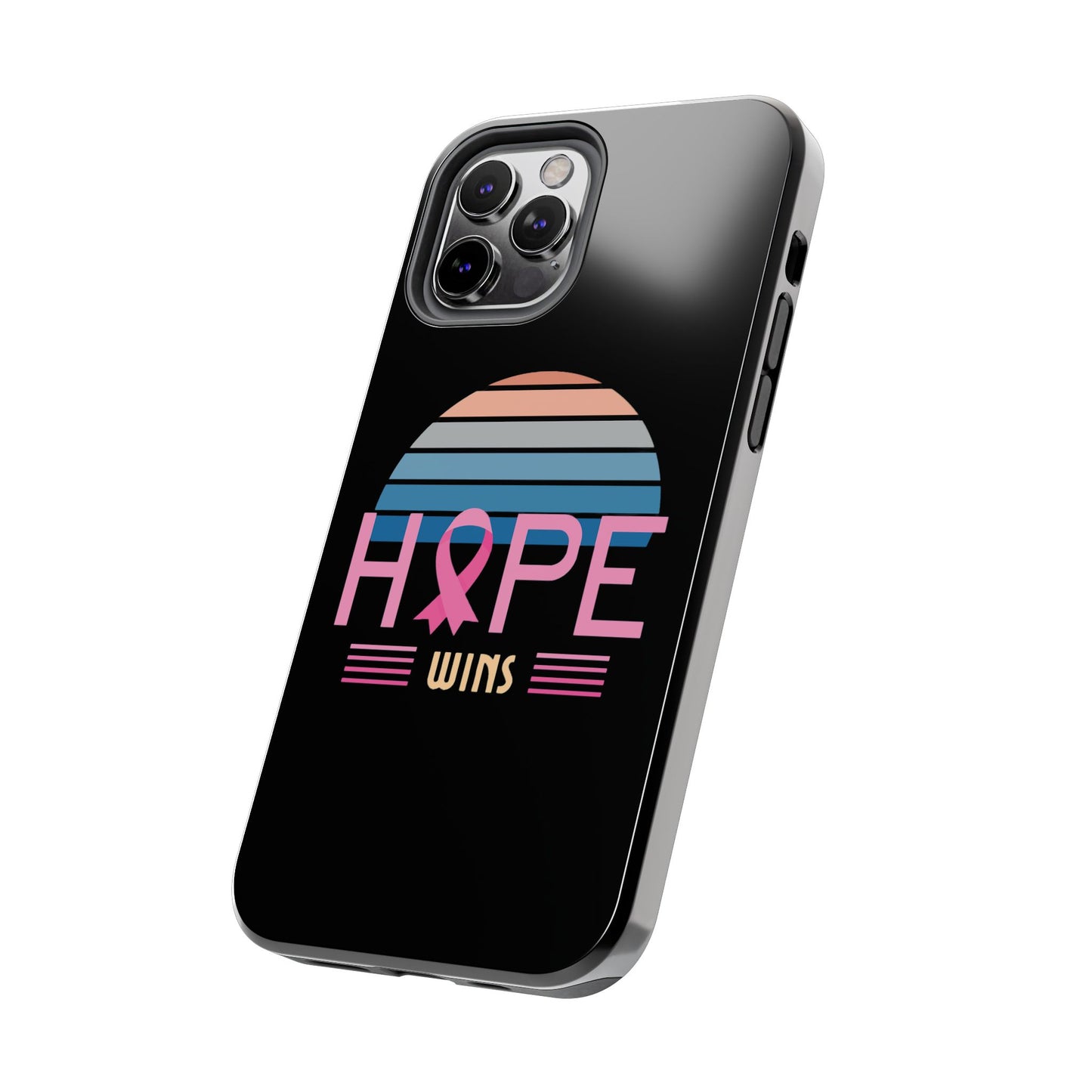 Hope Wins, Cancer Warrior Gift, Support Gift, Breast Cancer Survivor Gift, Cancer Tough Phone Cases, Survivor Gift, Pink Phone iPhone