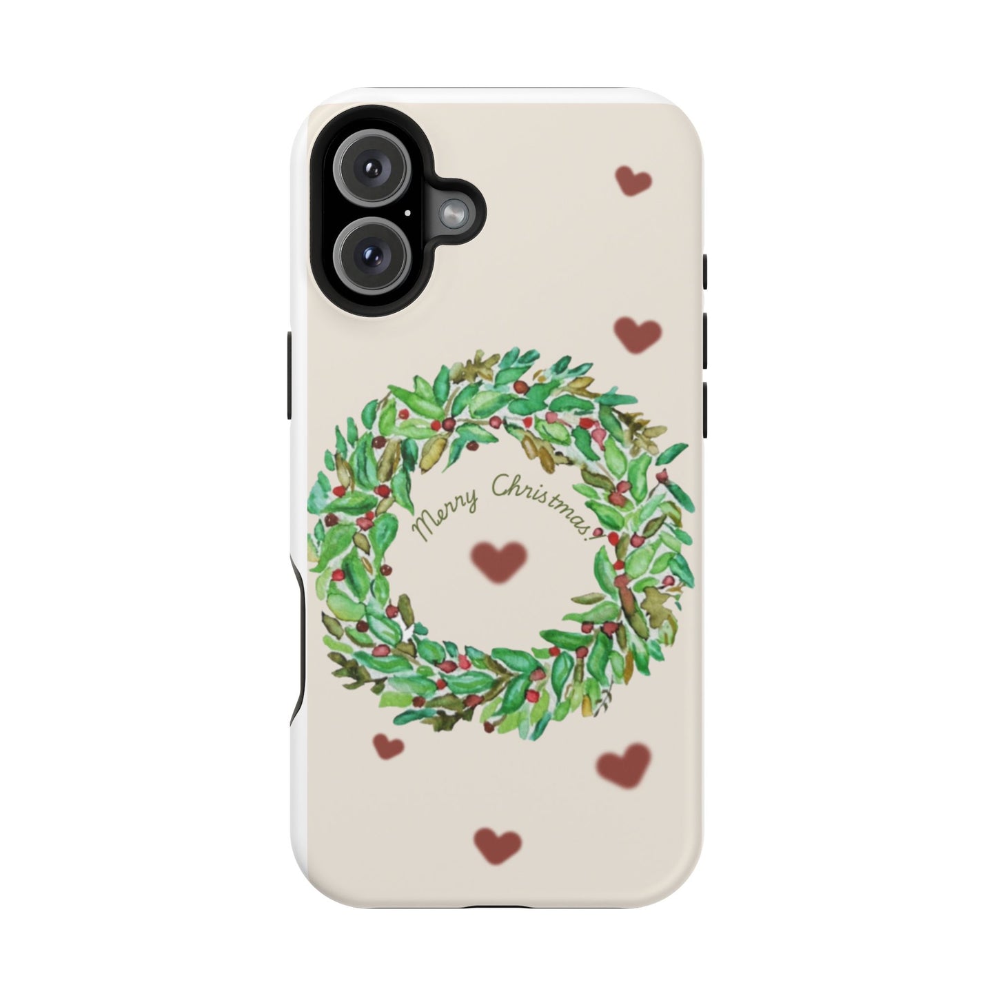 Merry Christmas Phone Case for iPhone 16, 16 Plus, 16 Pro 16 Pro Max, iPhone 15, 15 Plus, 15 Pro 15 Pro Max, Plus 14, 13, 12 and 11 Impact-Resistant Cases