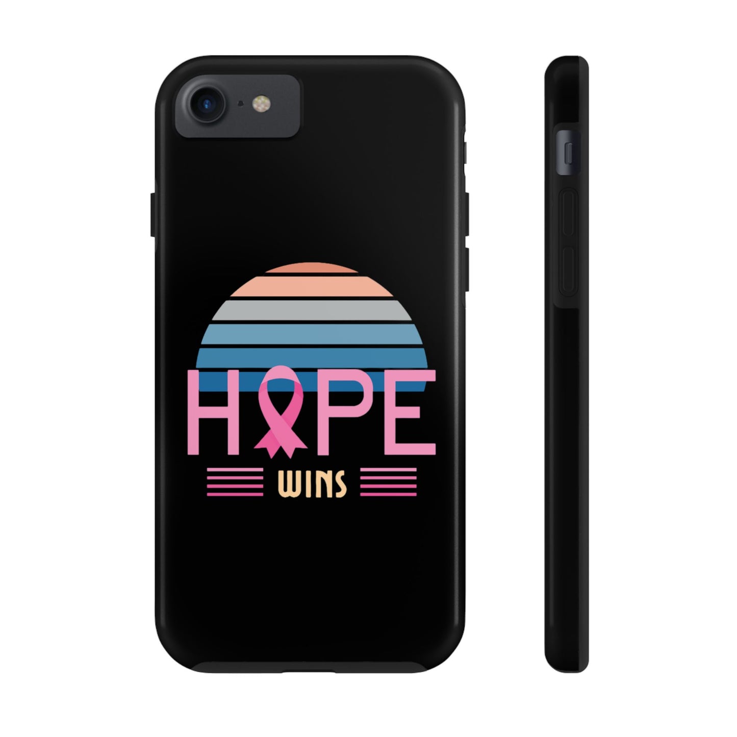 Hope Wins, Cancer Warrior Gift, Support Gift, Breast Cancer Survivor Gift, Cancer Tough Phone Cases, Survivor Gift, Pink Phone iPhone