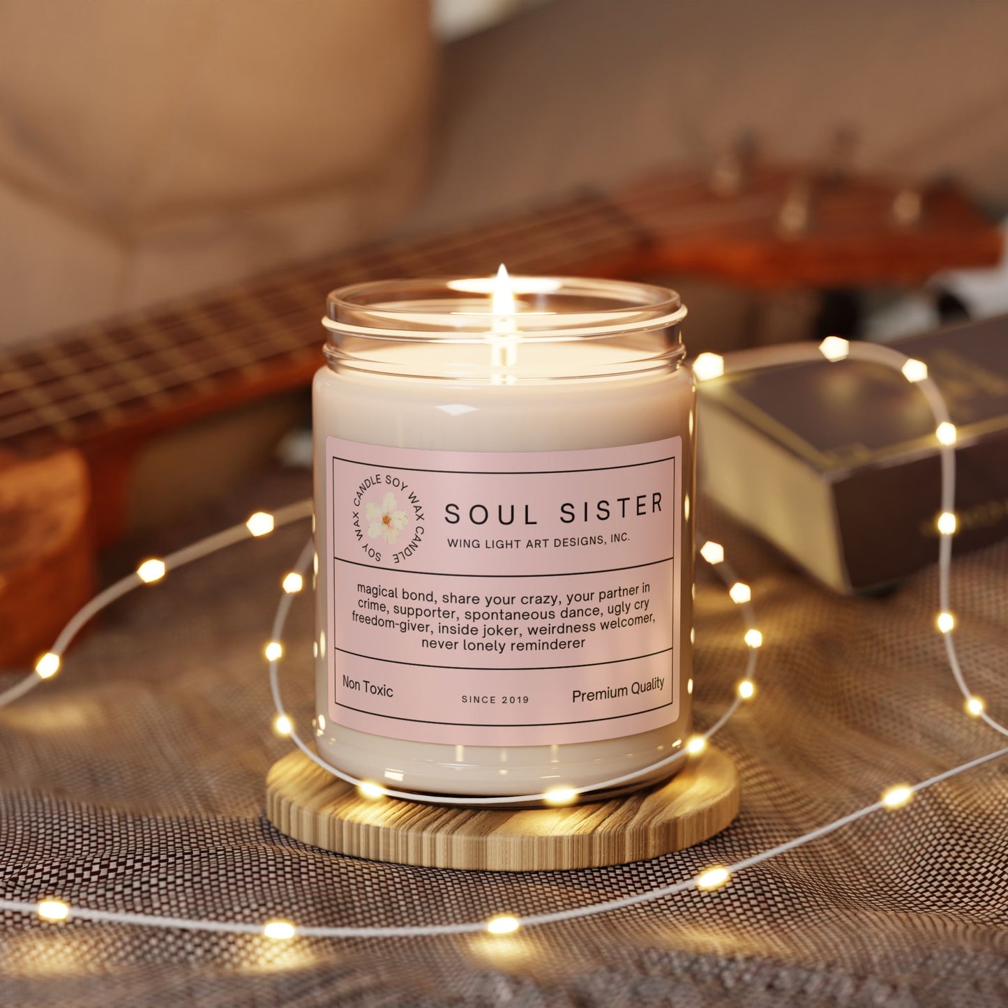 Soy Candle - Soul Sister, Best Friend Birthday Gift, 9oz