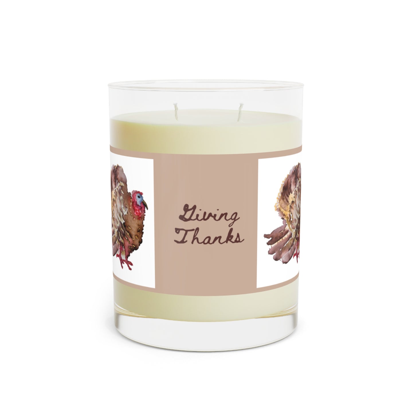 Thanksgiving Gift, Fall Scented Candle, Gratitude Apothecary Candle Giving Thanks Scented Candle - Full Glass, 11oz