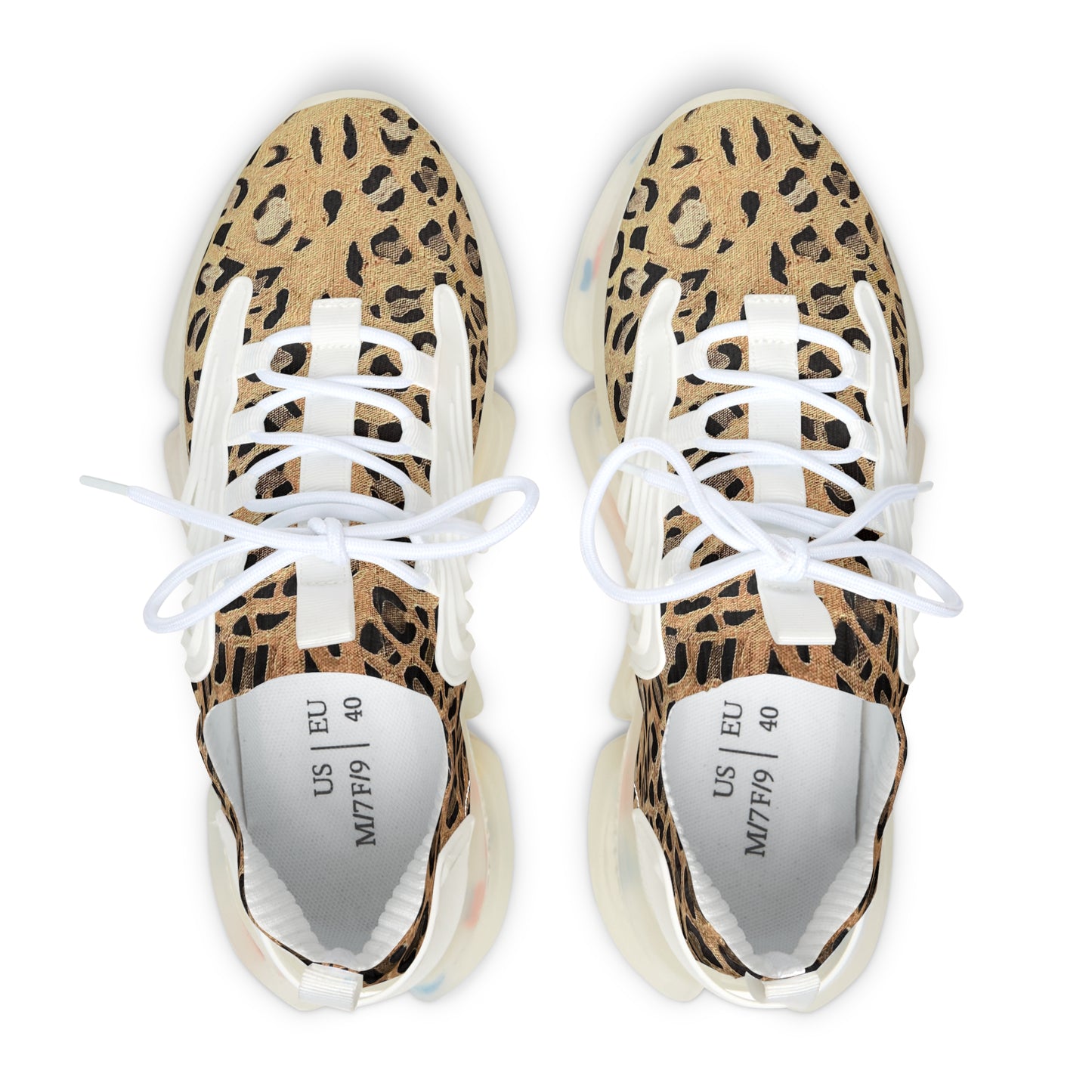 Leopard Print Women Shoes, Animal Cheetah Sneakers Canvas Brown White Low Top Lace Up Female Ladies Flat Shoes Gold Leopard Women's Mesh Sneakers