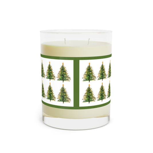 Christmas Gift for Her Scented Soy Candle, Christmas Gift, Christmas Scented Candle Secret Santa Gift Stocking Filler Scented Soy Christmas Trees Scented Candle - Full Glass, 11oz