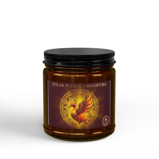 The Sovereign Audit Solar Plexus Chakra Soy Candle — Phoenix Scented Jar (4oz & 9oz)
