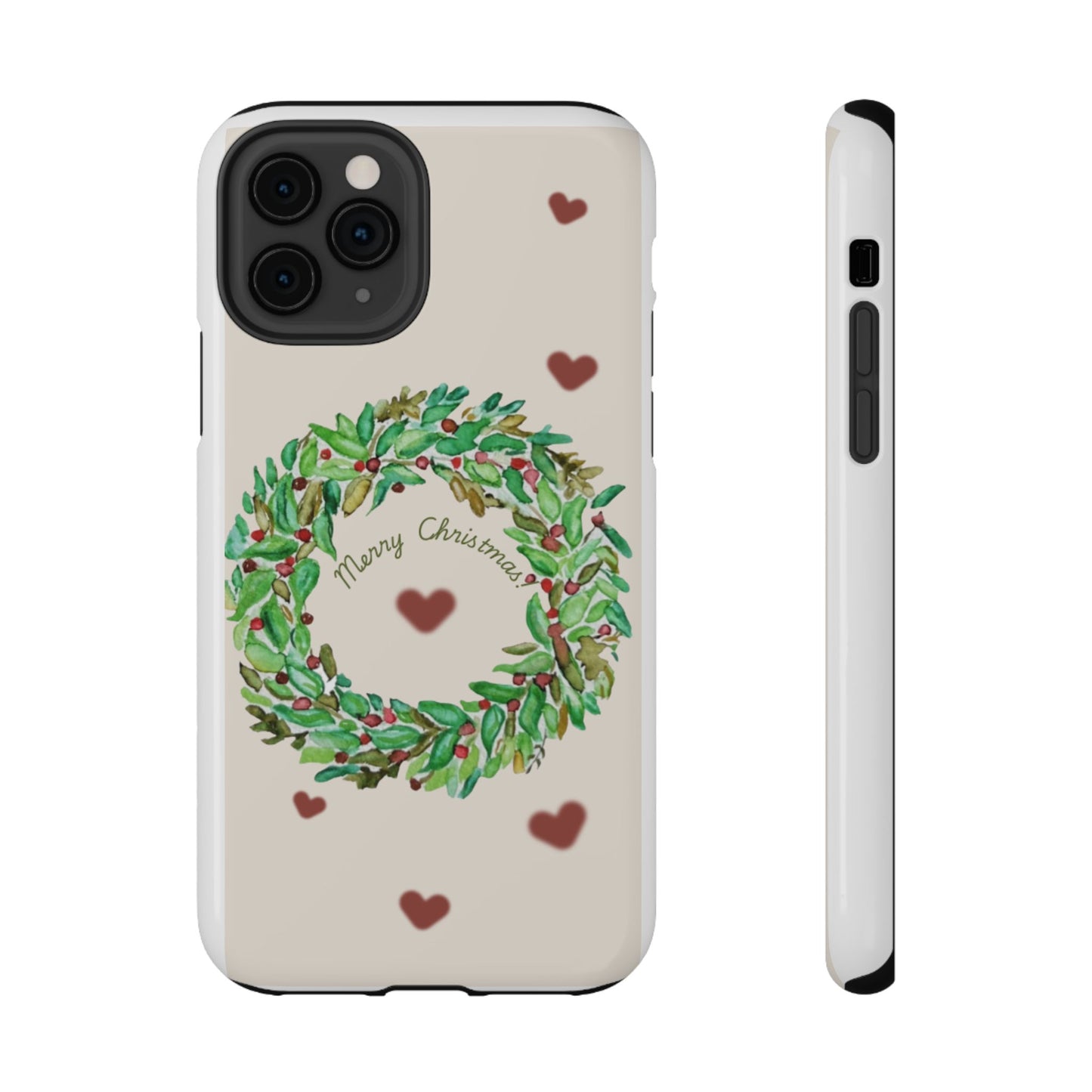 Merry Christmas Phone Case for iPhone 16, 16 Plus, 16 Pro 16 Pro Max, iPhone 15, 15 Plus, 15 Pro 15 Pro Max, Plus 14, 13, 12 and 11 Impact-Resistant Cases