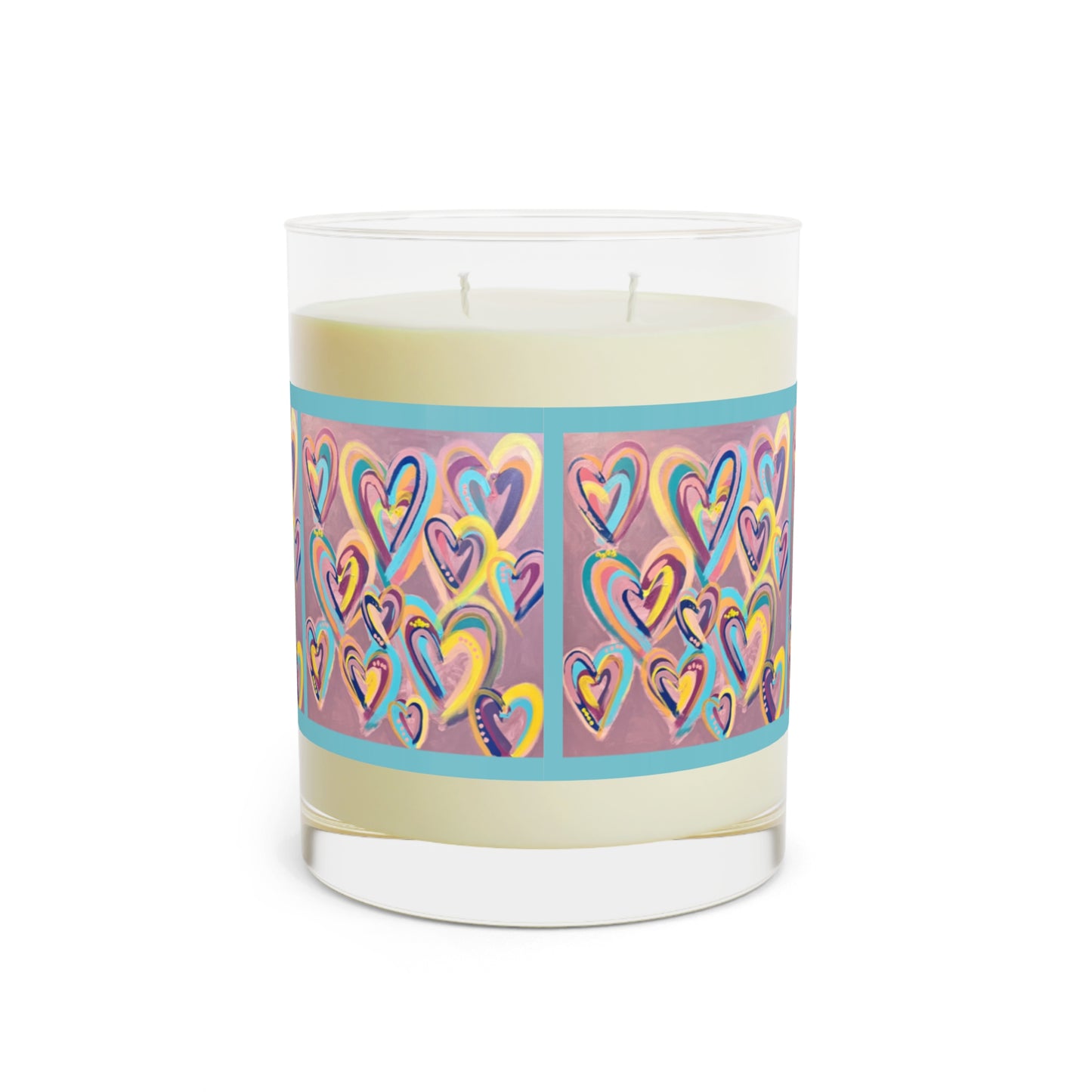 Wing Light Art Designs Happy Hearts Scented Candle - Full Glass, 11oz