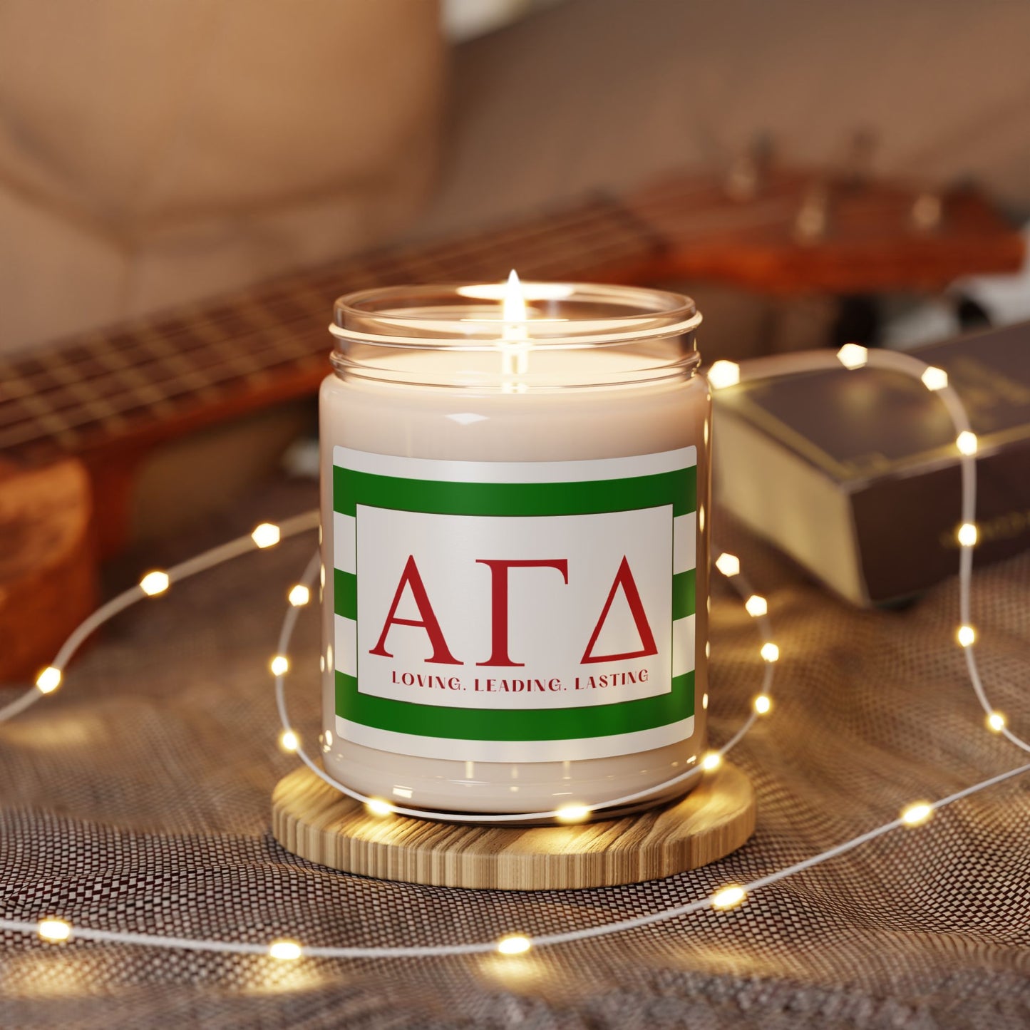 Alpha Gamma Delta Smells Like Sorority House Soy Wax Candle, Greek Life Gift Candle, Gift For Sorority Girl, College Move-In Gift, Eco Friendly 9oz. Candle Scented Soy Candle, 9oz