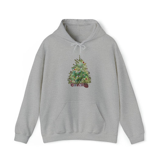 UNISEX Heavy Blend™ Hooded Sweatshirt, Christmas Trees Hoodie, Christmas Gift Sweatshirt, Merry Xmas Gift Hoodie, Christmas Hoodies for All Genders, Xmas Party Hoodie, Pine Trees Hoodie