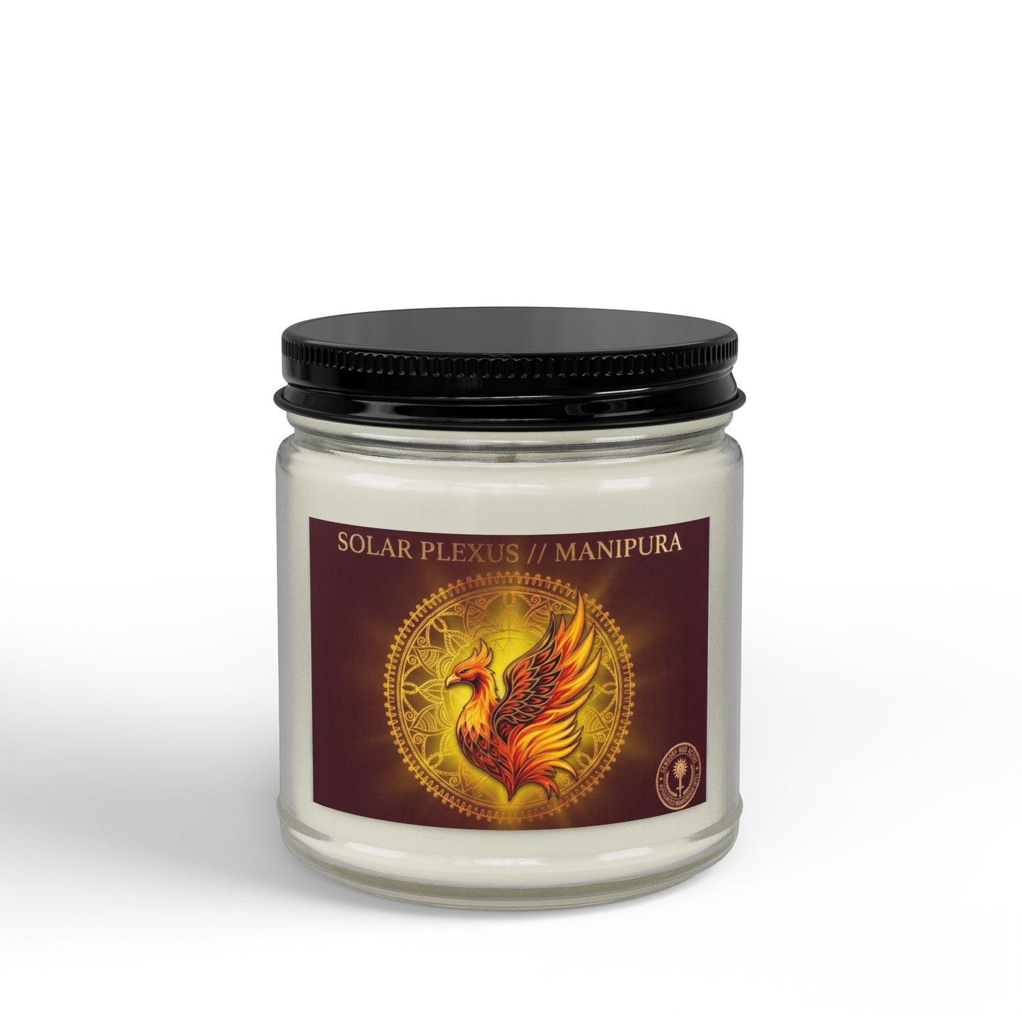 The Sovereign Audit™ Solar Plexus Chakra Soy Candle — Phoenix Scented Jar (4oz & 9oz)