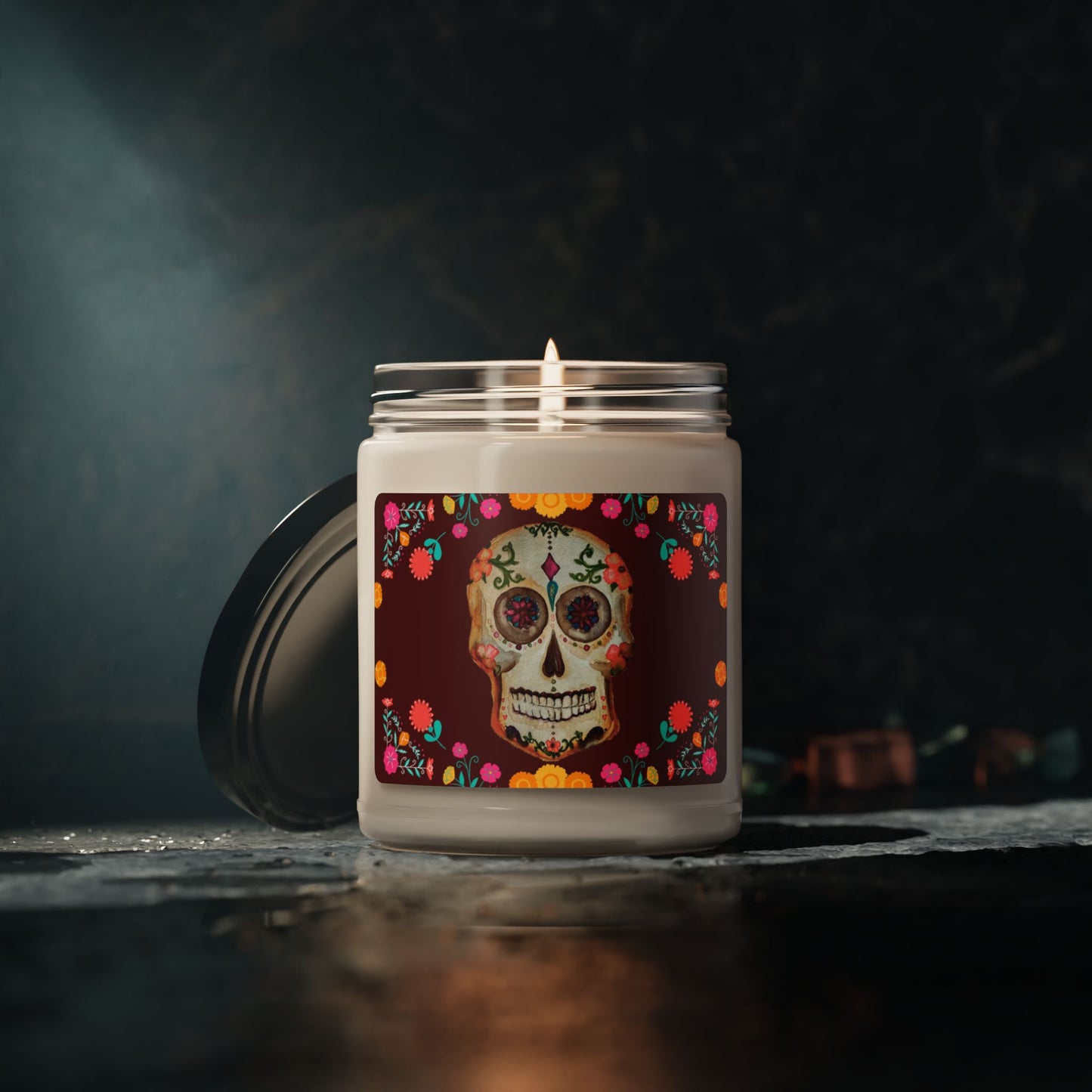 Skull Candle Skeleton Candle Halloween Candles Halloween Candle Halloween Gifts Halloween Decor Holiday Candles Fall Candles Scented Soy Candle, 9oz