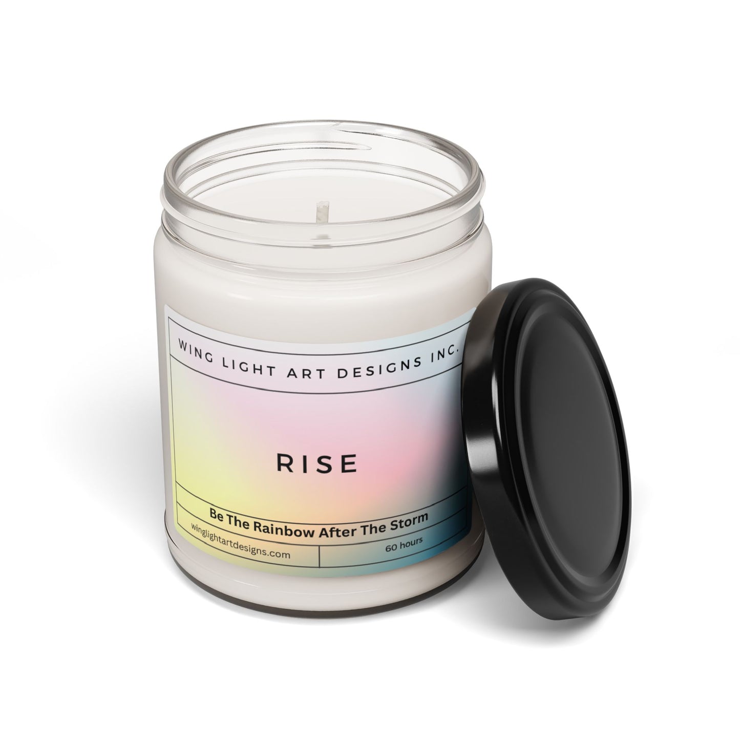 RISE - Be the Rainbow After the Storm When You Just Want To Burn Something Spiritual Scented Soy Candle, 9oz