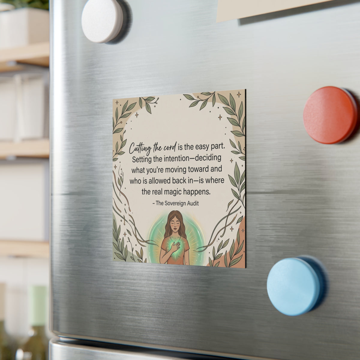 Cutting the Cord Square Magnet – The Sovereign Audit Quote
