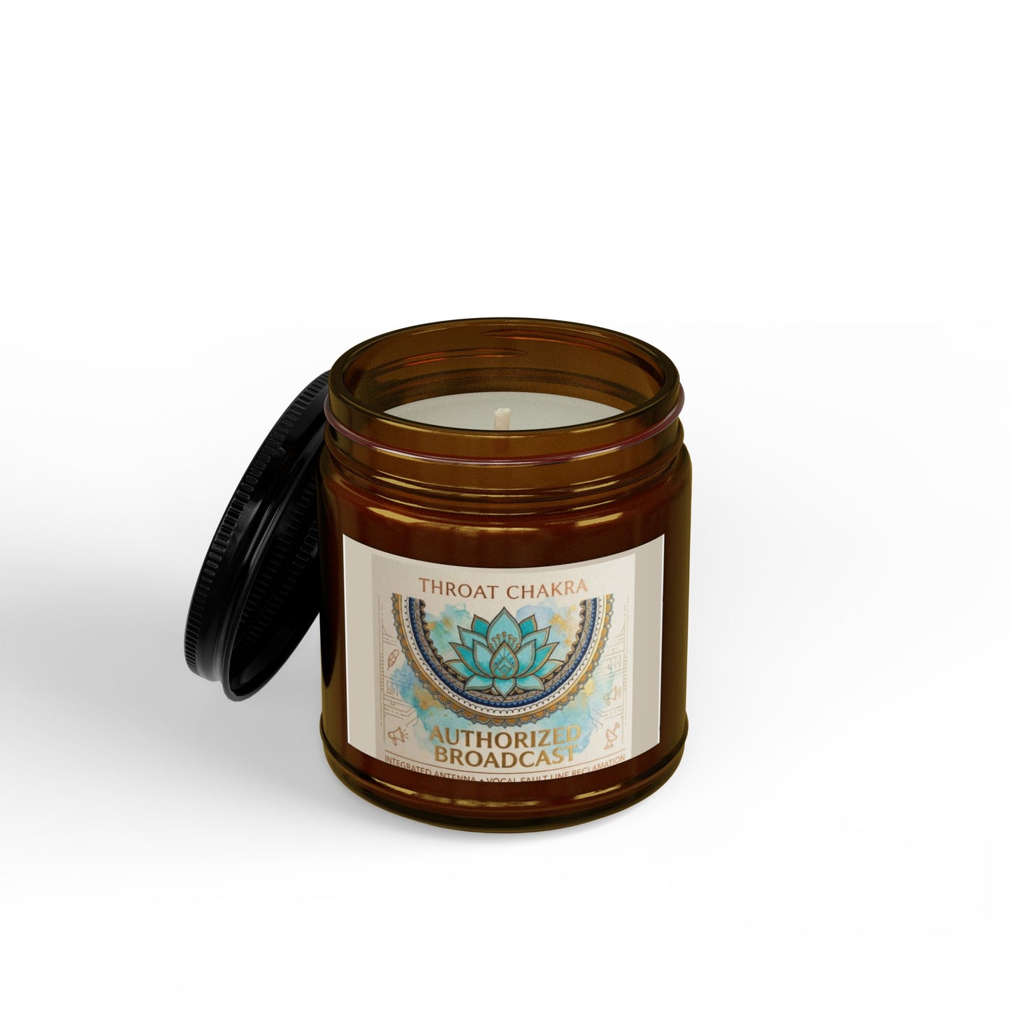The Sovereign Audit™ Throat Chakra Soy Candle — 'Authorize' Scented Jar (4oz & 9oz)