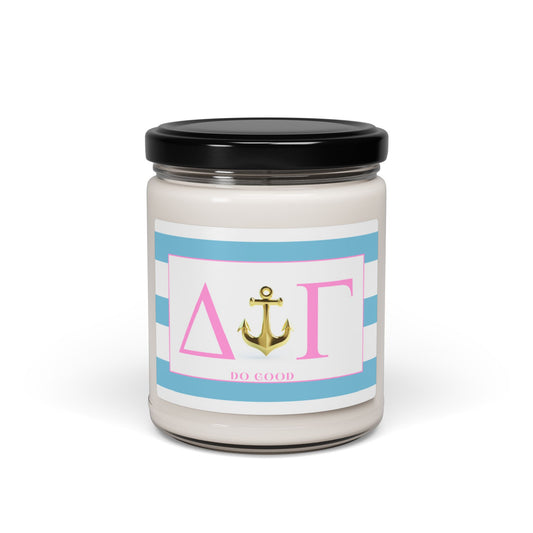 Delta Gamma Sorority House Soy Wax Candle, Greek Life Gift Candle, Gift For Sorority Girl, College Move-In Gift, Eco Friendly 9oz. Candle