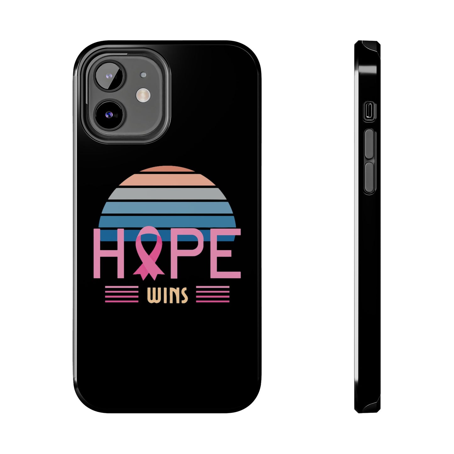 Hope Wins, Cancer Warrior Gift, Support Gift, Breast Cancer Survivor Gift, Cancer Tough Phone Cases, Survivor Gift, Pink Phone iPhone