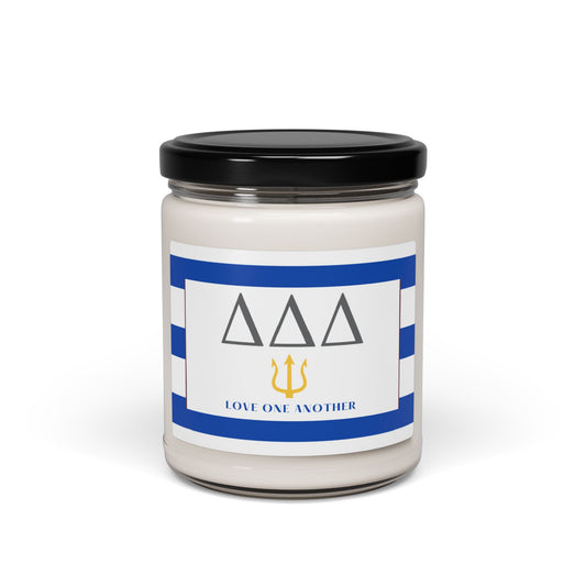 Tri Delta // Sorority 9 oz Hand Poured All Natural Soy Candles // Personalized Option // Choose Your Scent // Greek Letters Scented Soy Candle, 9oz