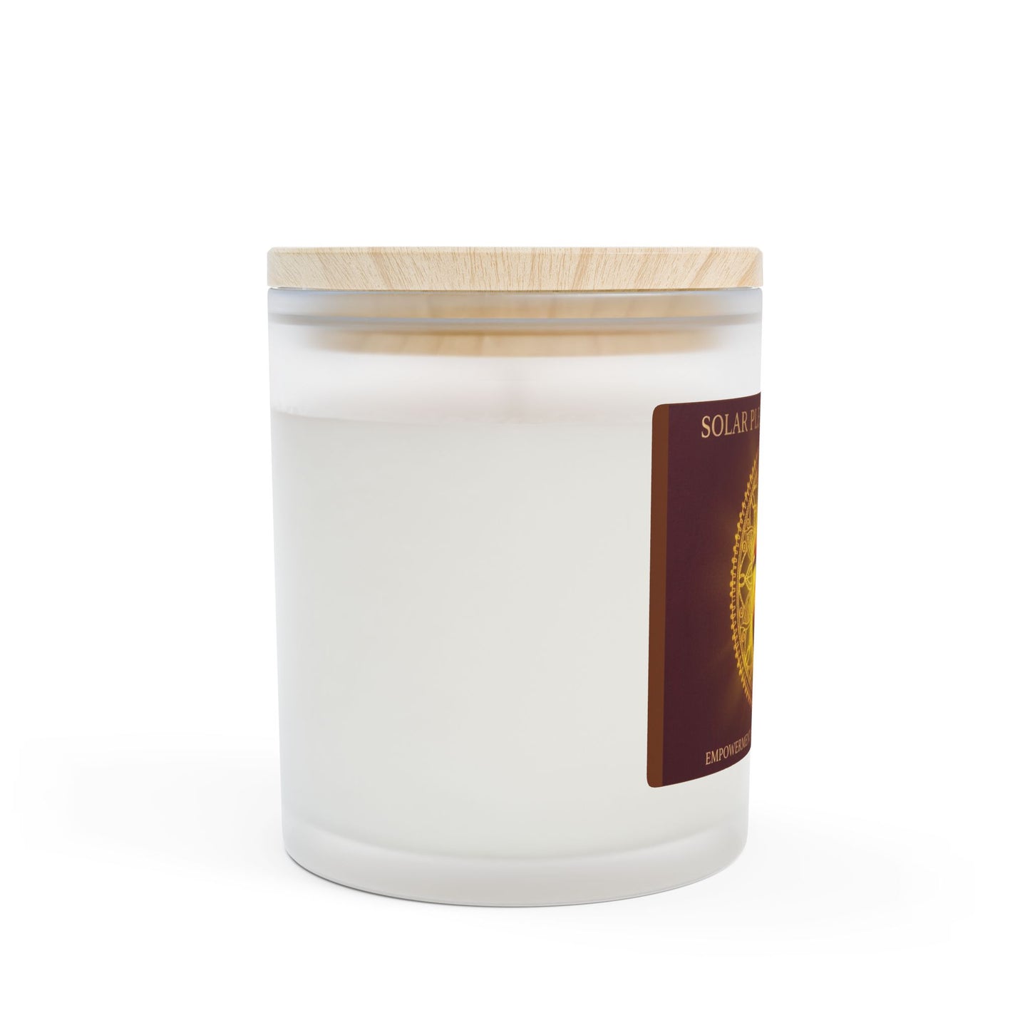 The Sovereign Audit™ Solar Plexus Chakra Frosted Glass Candle, 11oz