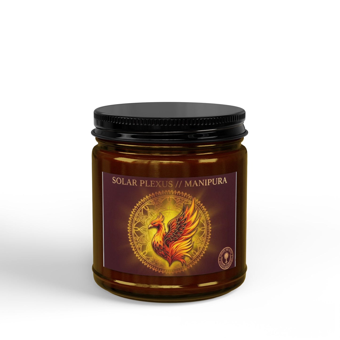 The Sovereign Audit™ Solar Plexus Chakra Soy Candle — Phoenix Scented Jar (4oz & 9oz)