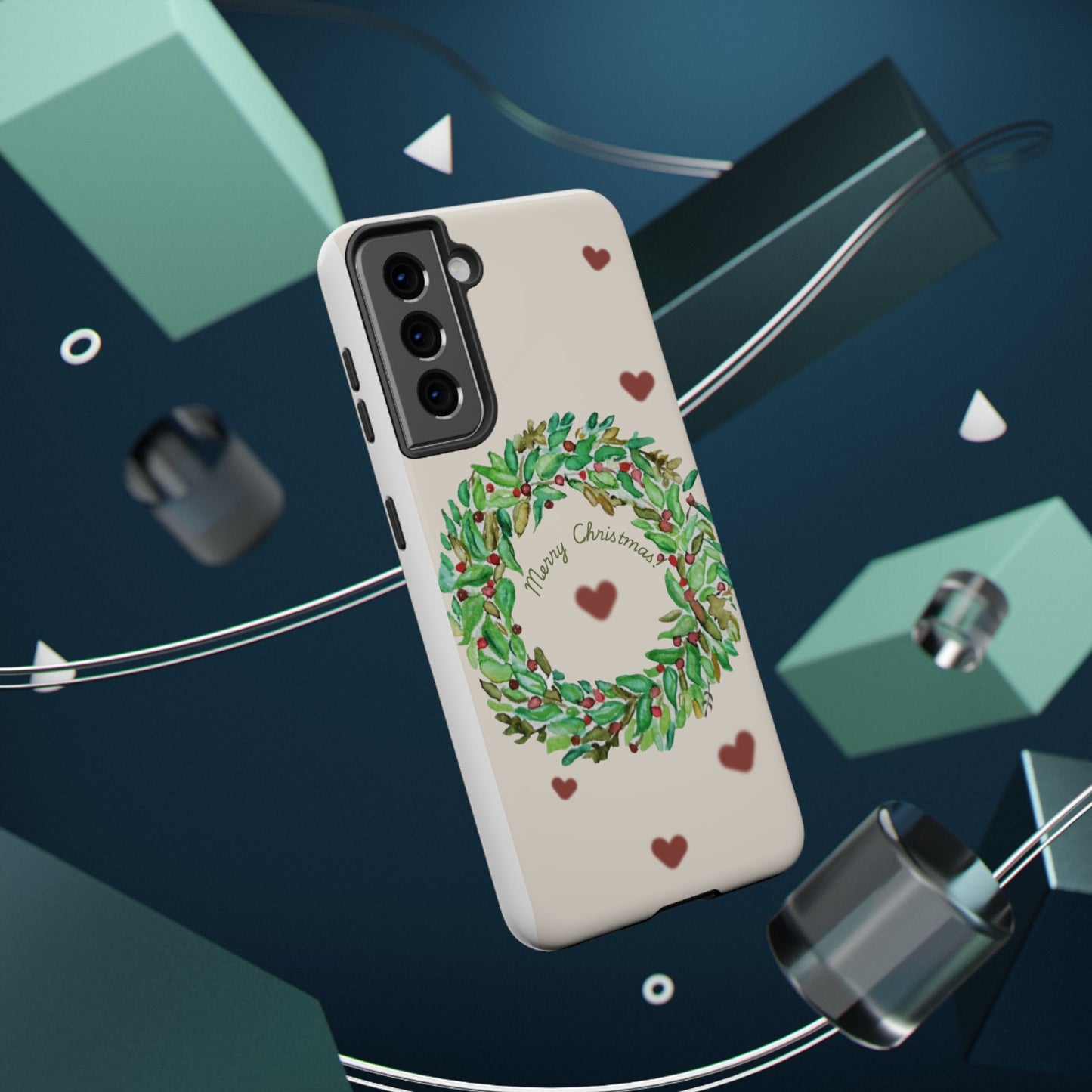 Merry Christmas Phone Case for iPhone 16, 16 Plus, 16 Pro 16 Pro Max, iPhone 15, 15 Plus, 15 Pro 15 Pro Max, Plus 14, 13, 12 and 11 Impact-Resistant Cases