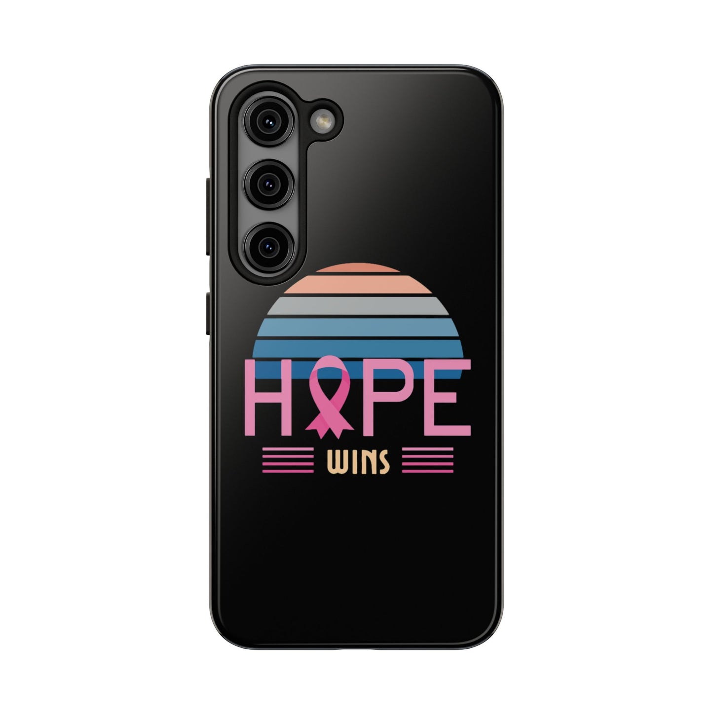 Hope Wins, Cancer Warrior Gift, Support Gift, Breast Cancer Survivor Gift, Cancer Tough Phone Cases, Survivor Gift, Pink Phone iPhone