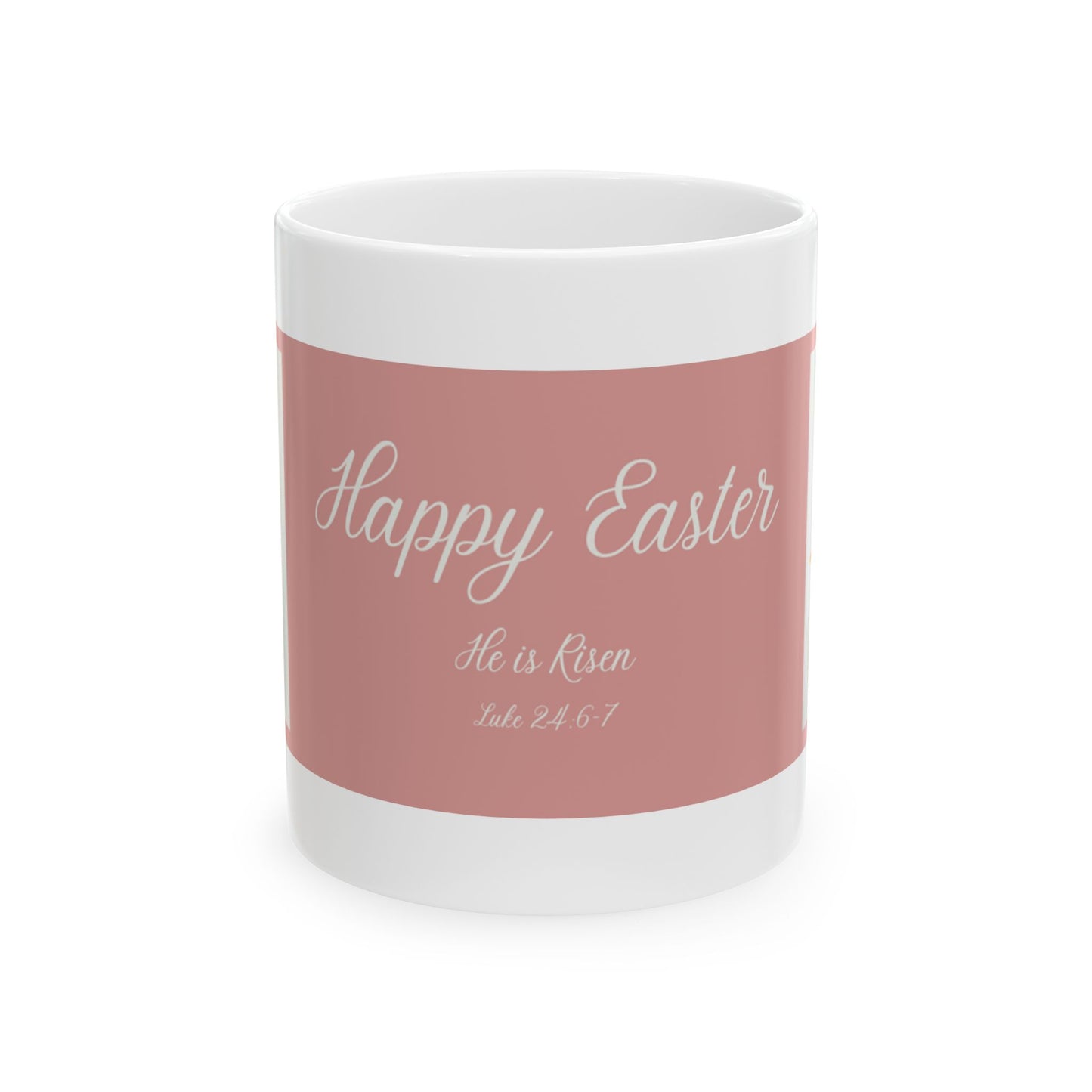 Wing Light Art Designs Christian Verse Easter Bunny Ceramic Mug 11oz