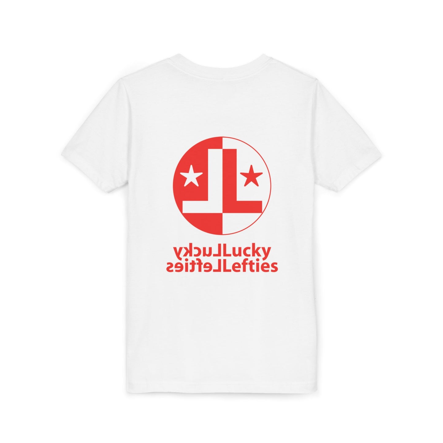 Youth Tee - Red 'Lucky Lefties' Logo Graphic